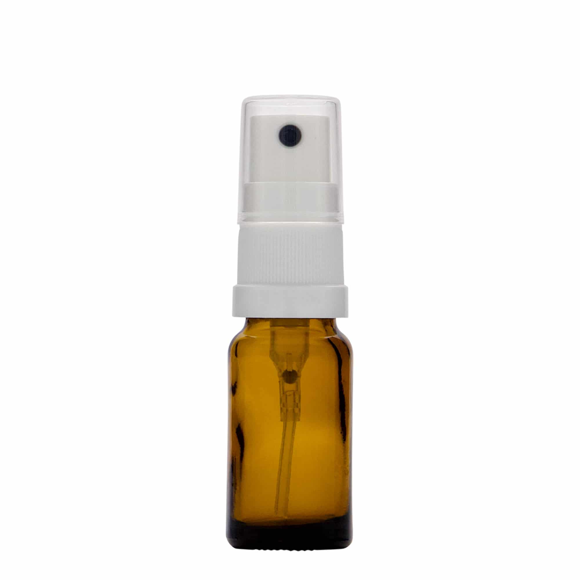 Flacon pulverizator 10 ml medicină, sticlă, maro, gură: DIN 18