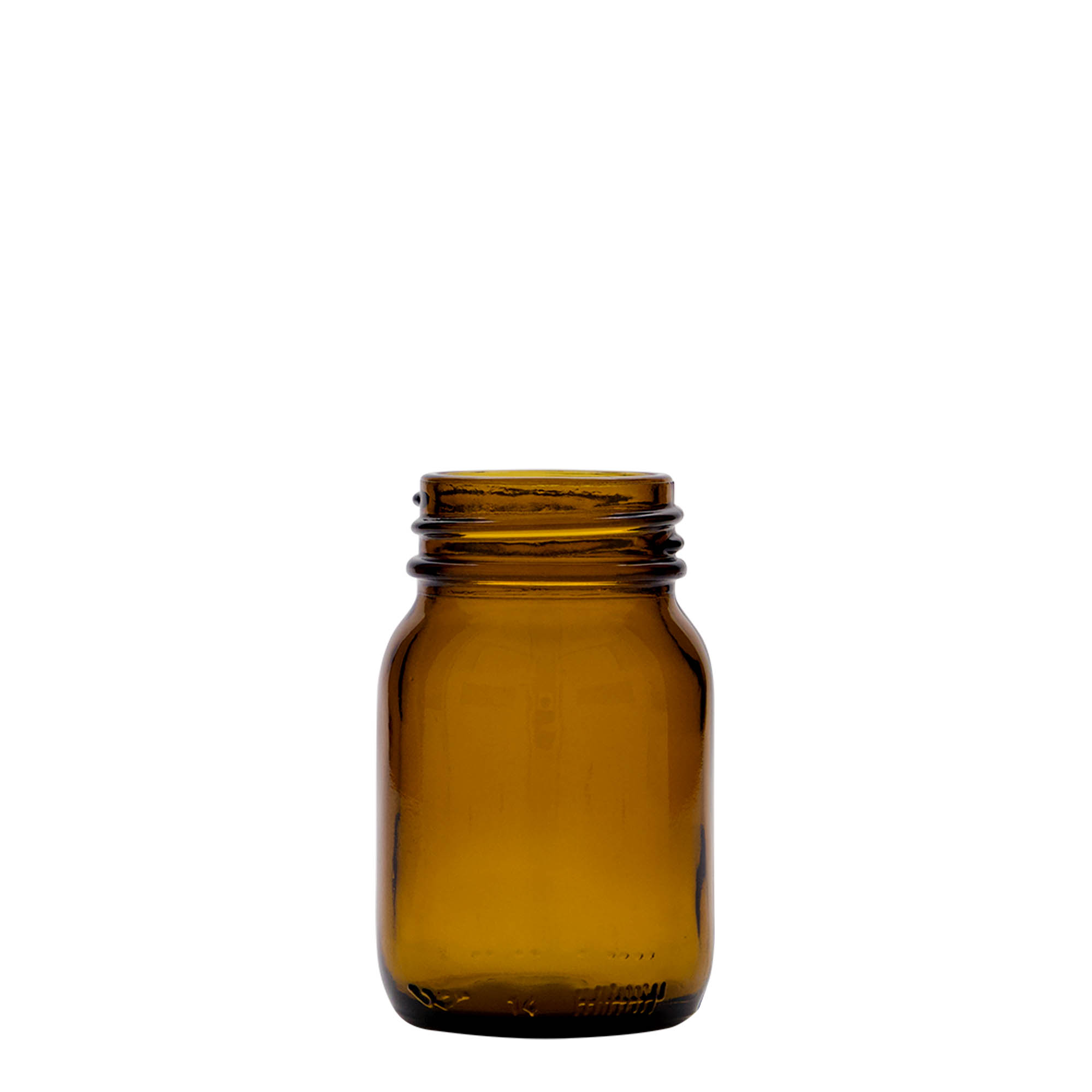 75 ml sticlă cu gât larg, maro, deschidere: DIN 40 75 ml sticlă cu gât larg, maro, deschidere: DIN 40