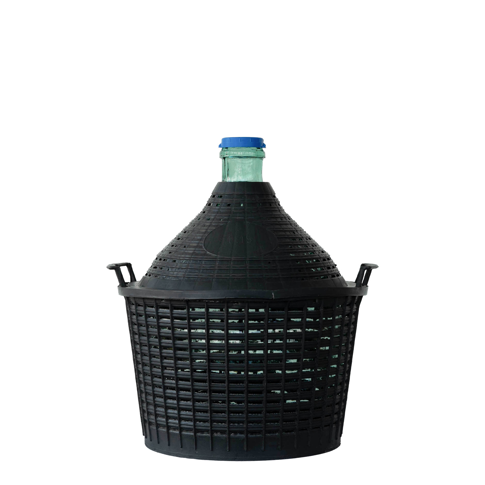 Butelie cu balon de 15 l, gât îngust, sticlă, deschidere: capac cu margine peste buza sticlei Butelie cu balon de 15 l, gât îngust, sticlă, deschidere: capac cu margine peste buza sticlei
