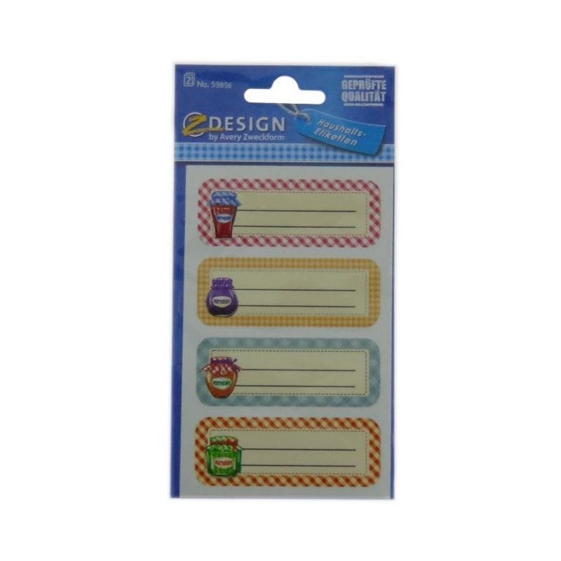 Etichete Zweckform „Borcan de gem”, dreptunghiulare, hârtie, multicolor