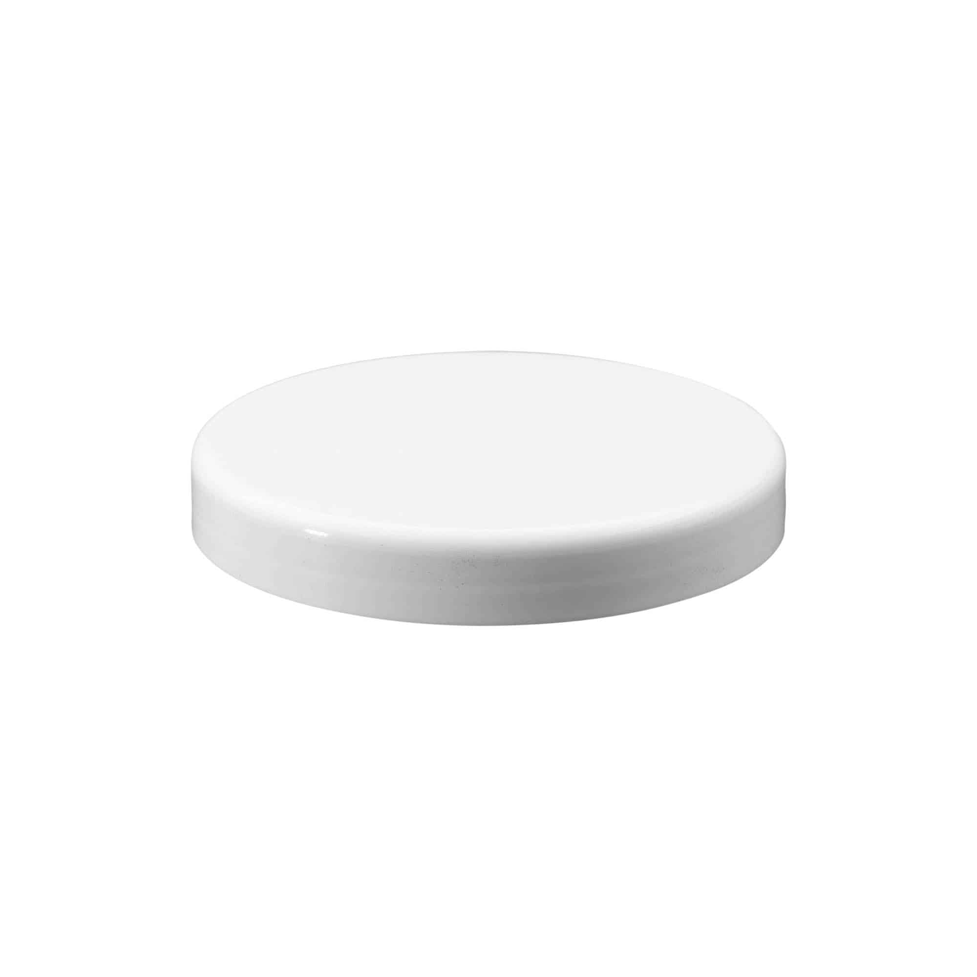Capac cu filet, plastic PP, alb, pentru gura: 110/400
