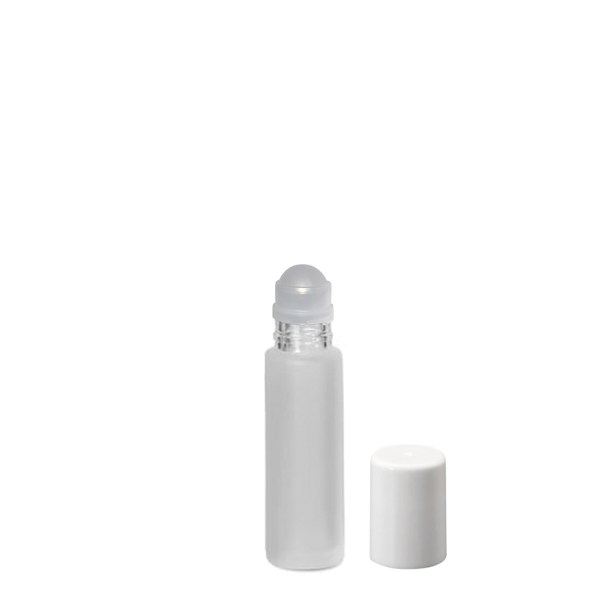 Sticlă roll-on de 10 ml, sticlă, mată, gât: capac cu filet Sticlă roll-on de 10 ml, sticlă, mată, gât: capac cu filet