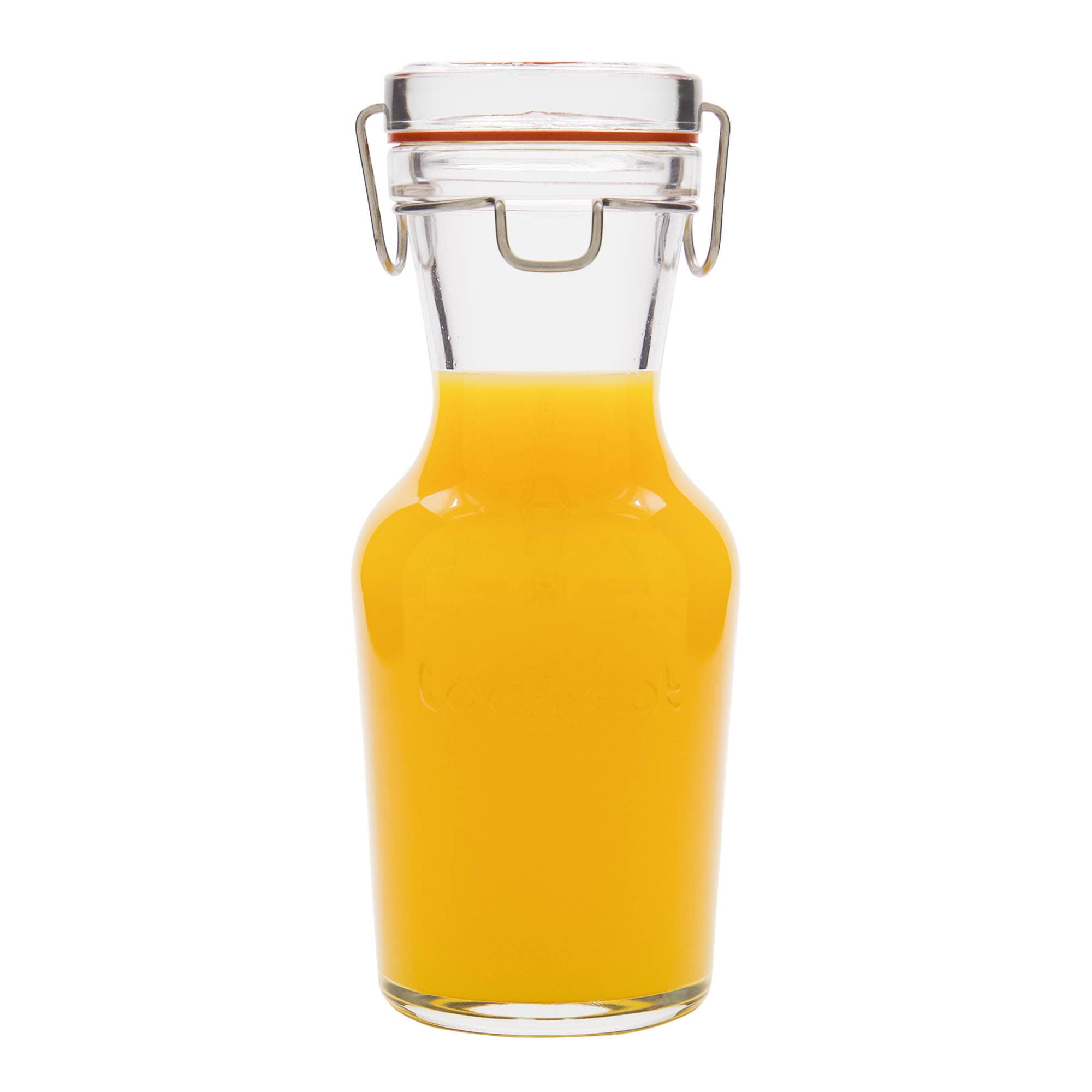 Carafă de sticlă 500 ml „Lock-Eat”, gura: închidere cu clemă de sârmă