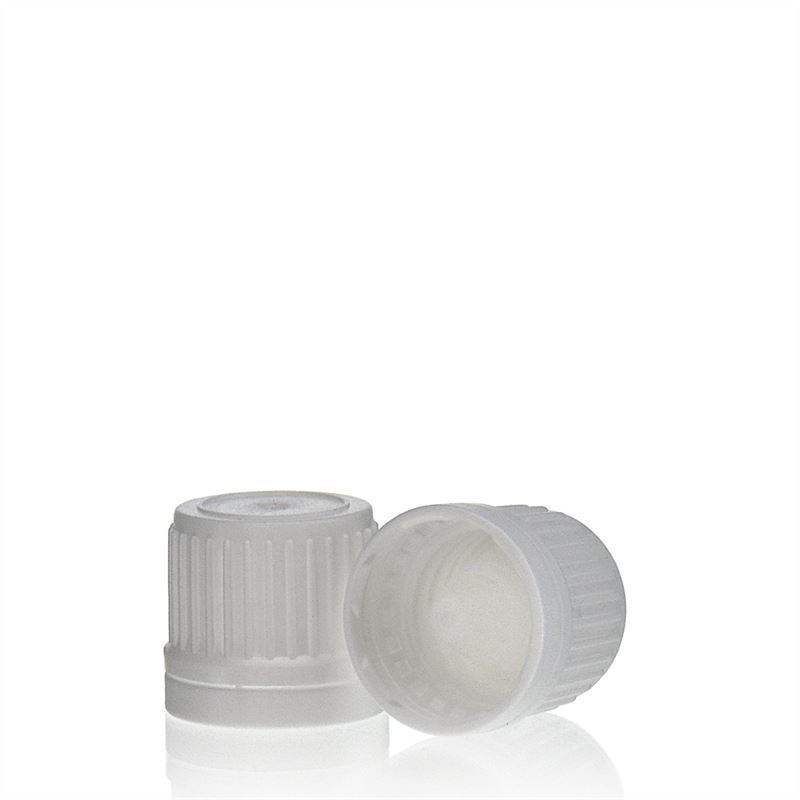 Capac cu filet și inserție picurătoare, plastic PE, alb, pentru gura de deschidere: DIN 18 Capac cu filet și inserție picurătoare, plastic PE, alb, pentru gura de deschidere: DIN 18