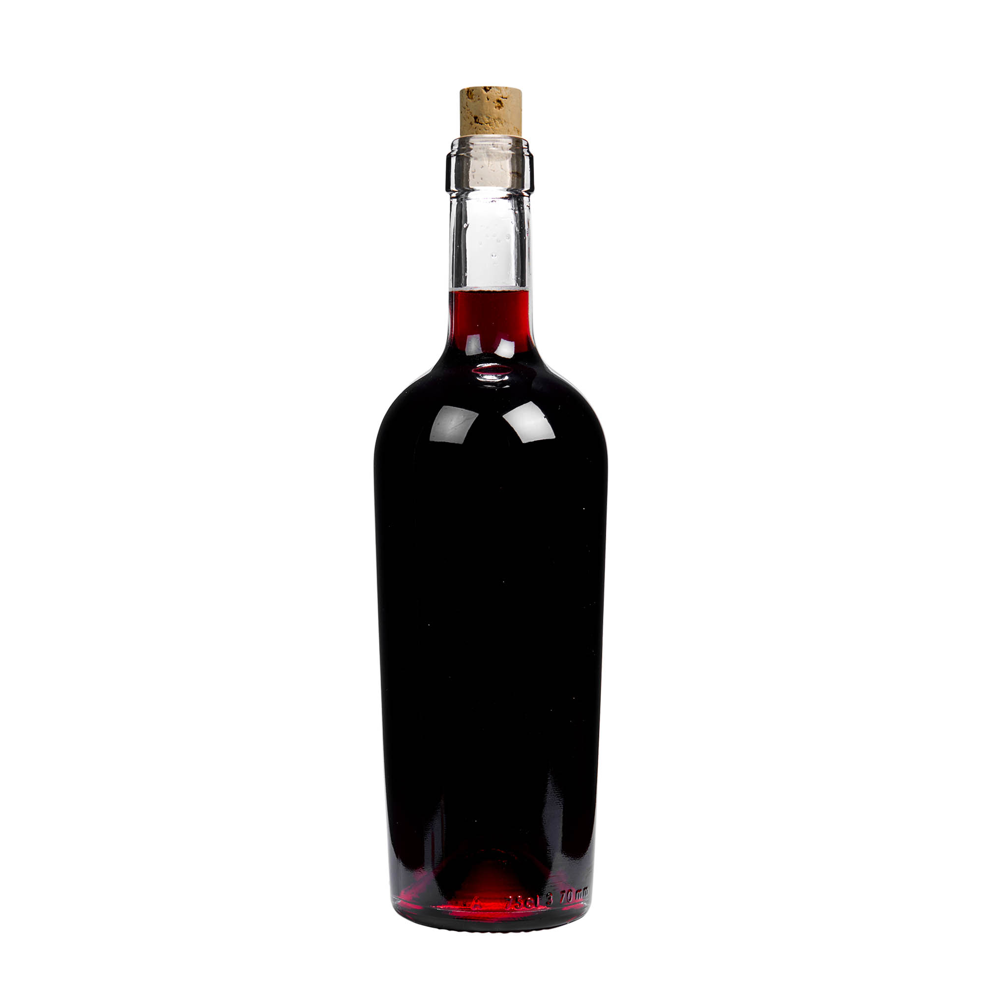 Sticlă de vin de 750 ml „Imperiale”, gura: dop Sticlă de vin de 750 ml „Imperiale”, gura: dop