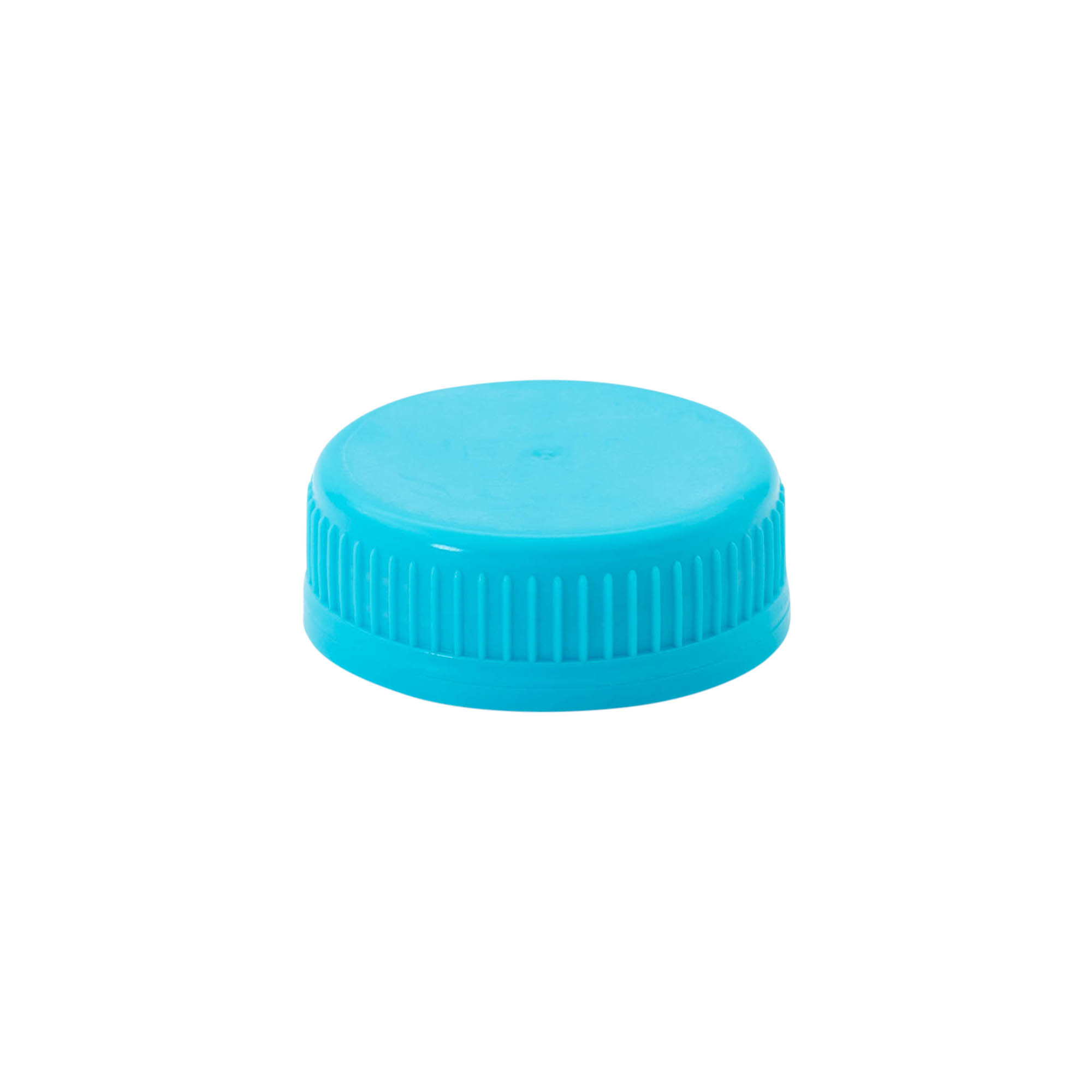 Capac cu filet 40 mm, plastic PE, albastru deschis
