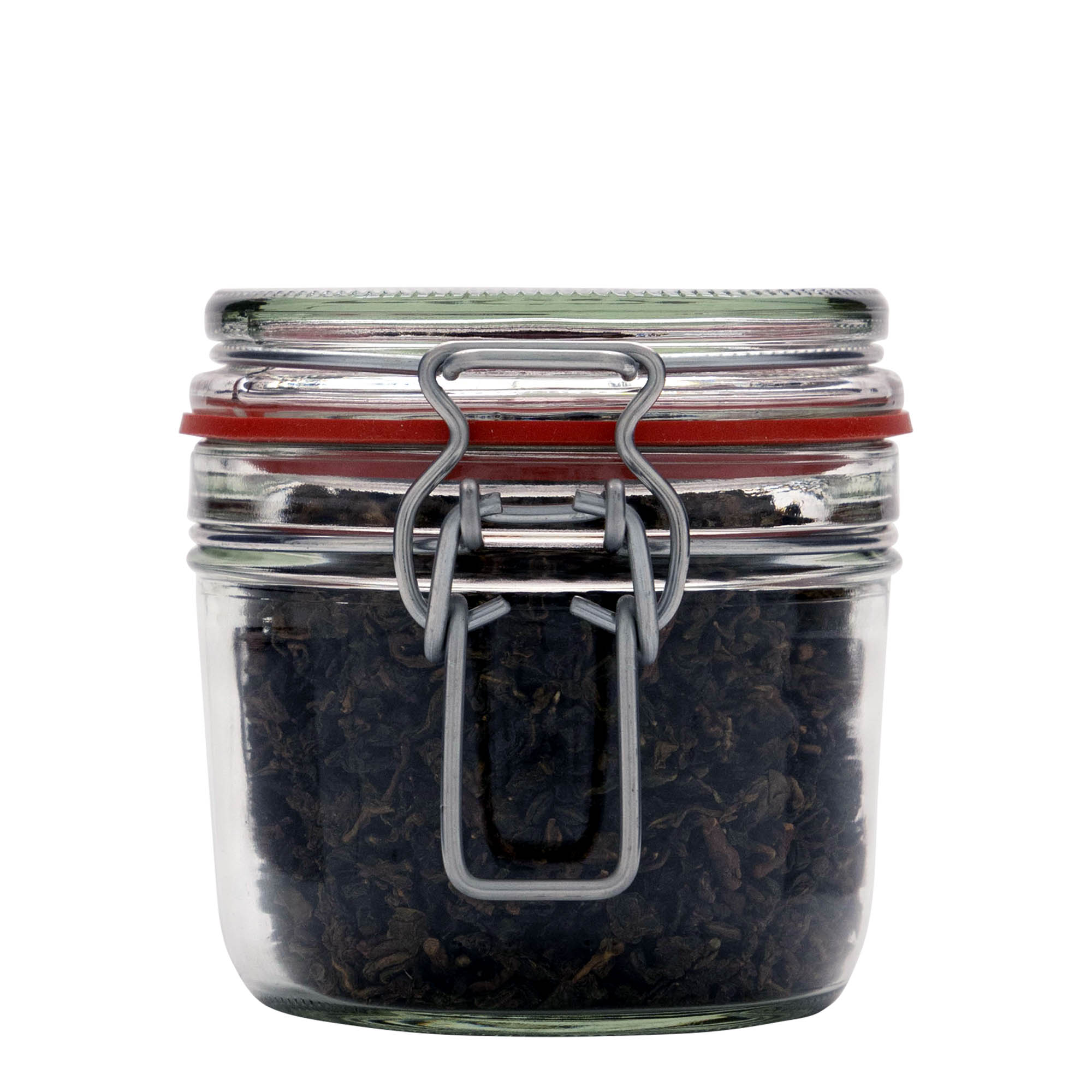 400 ml borcan plat cu clemă metalică, gura: închidere cu clemă metalică