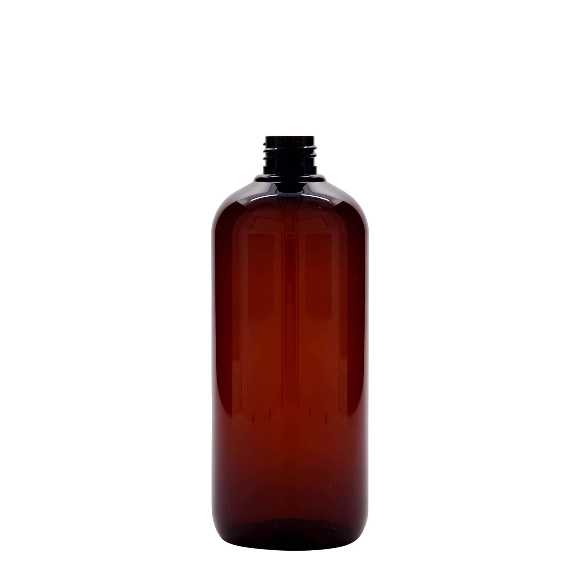 Sticlă din plastic reciclat 500 ml „Victor's Best”, PCR, maro, gura: 24/410