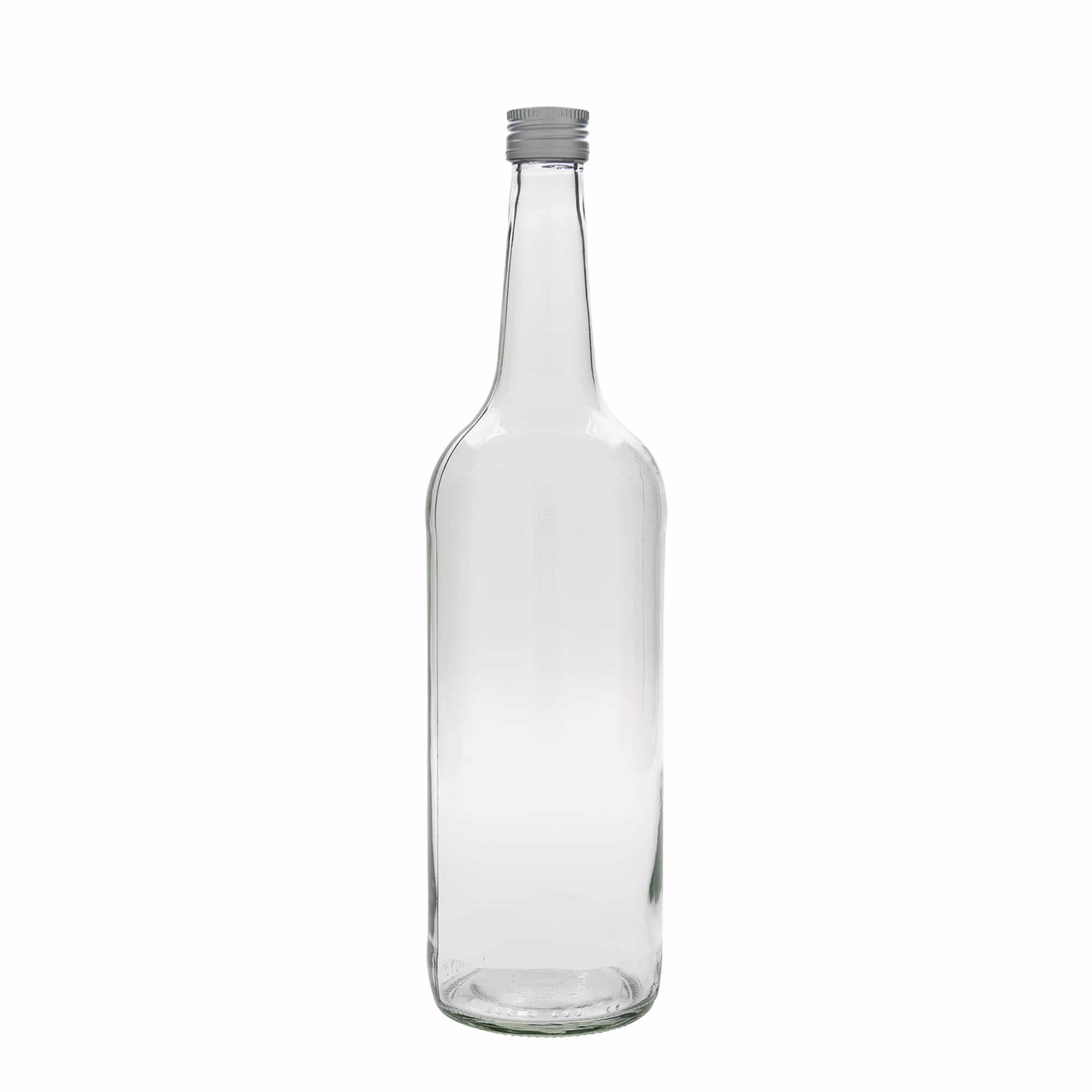Sticlă de sticlă de 1.000 ml cu gât drept, gură: PP 28