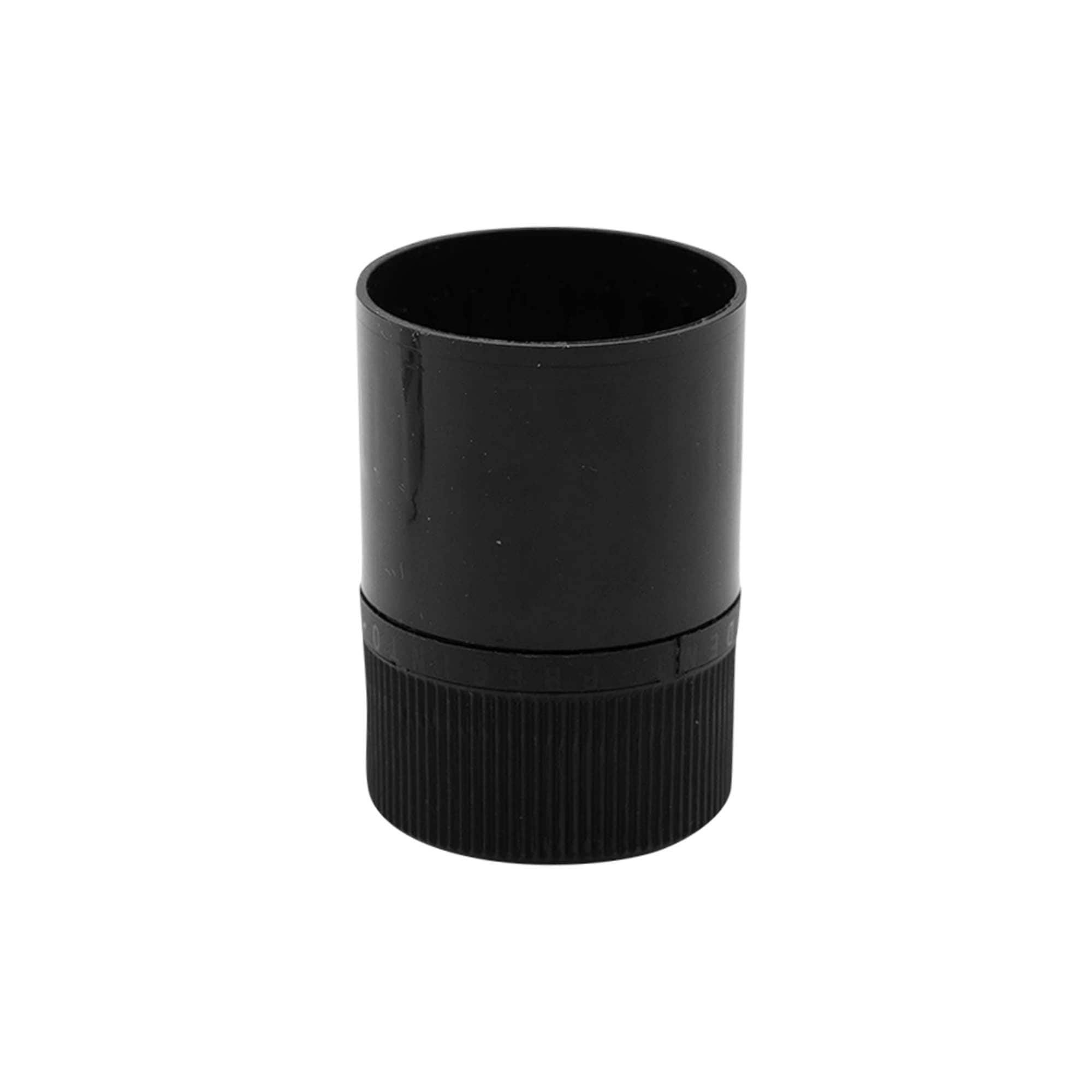 Sigiliu original DOP cu dispozitiv de turnare, plastic PE, negru