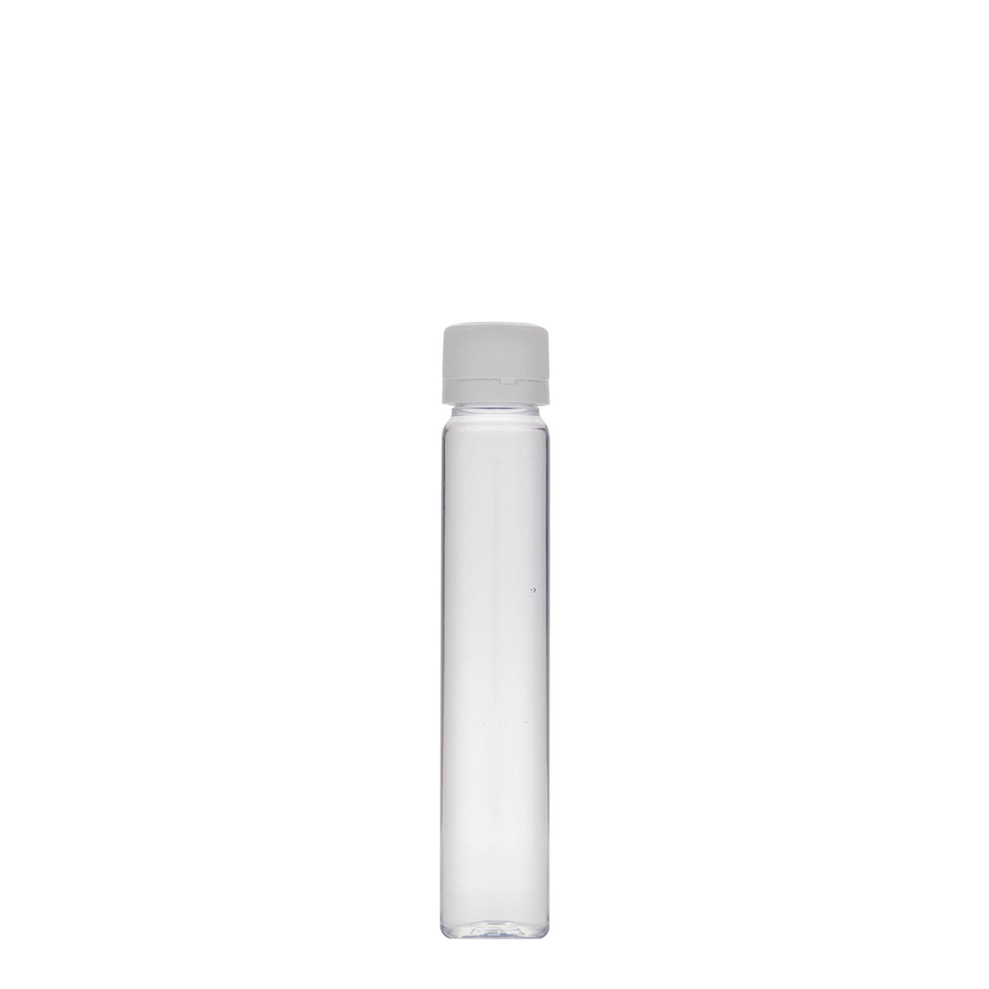 25 ml tub PET, plastic, gură: capac cu filet