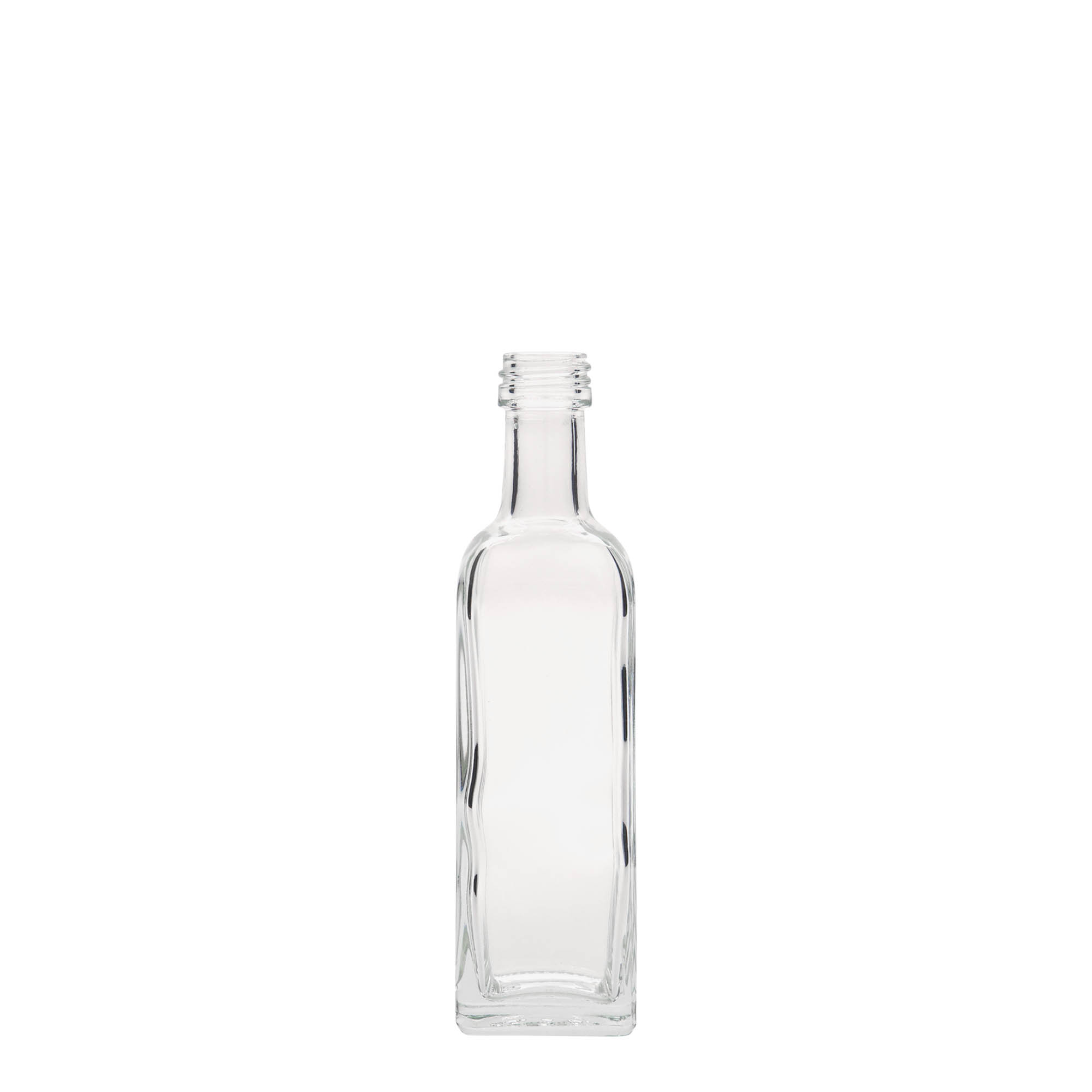Sticlă de sticlă de 60 ml „Marasca”, pătrată, gura: PP 18