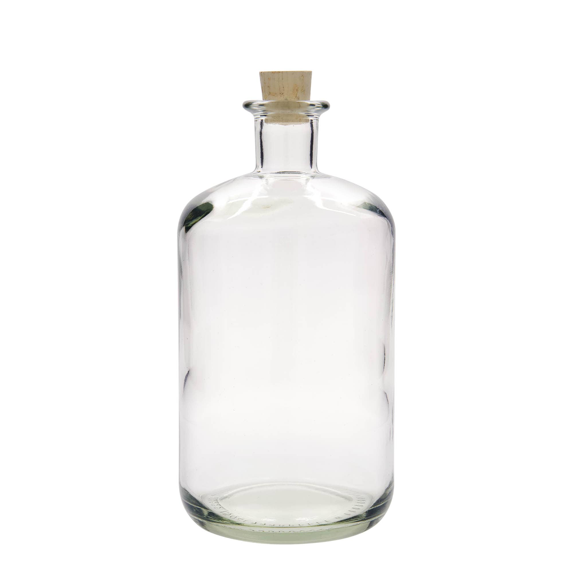 Sticlă de sticlă 1.500 ml farmacist, gura: dop de plută
