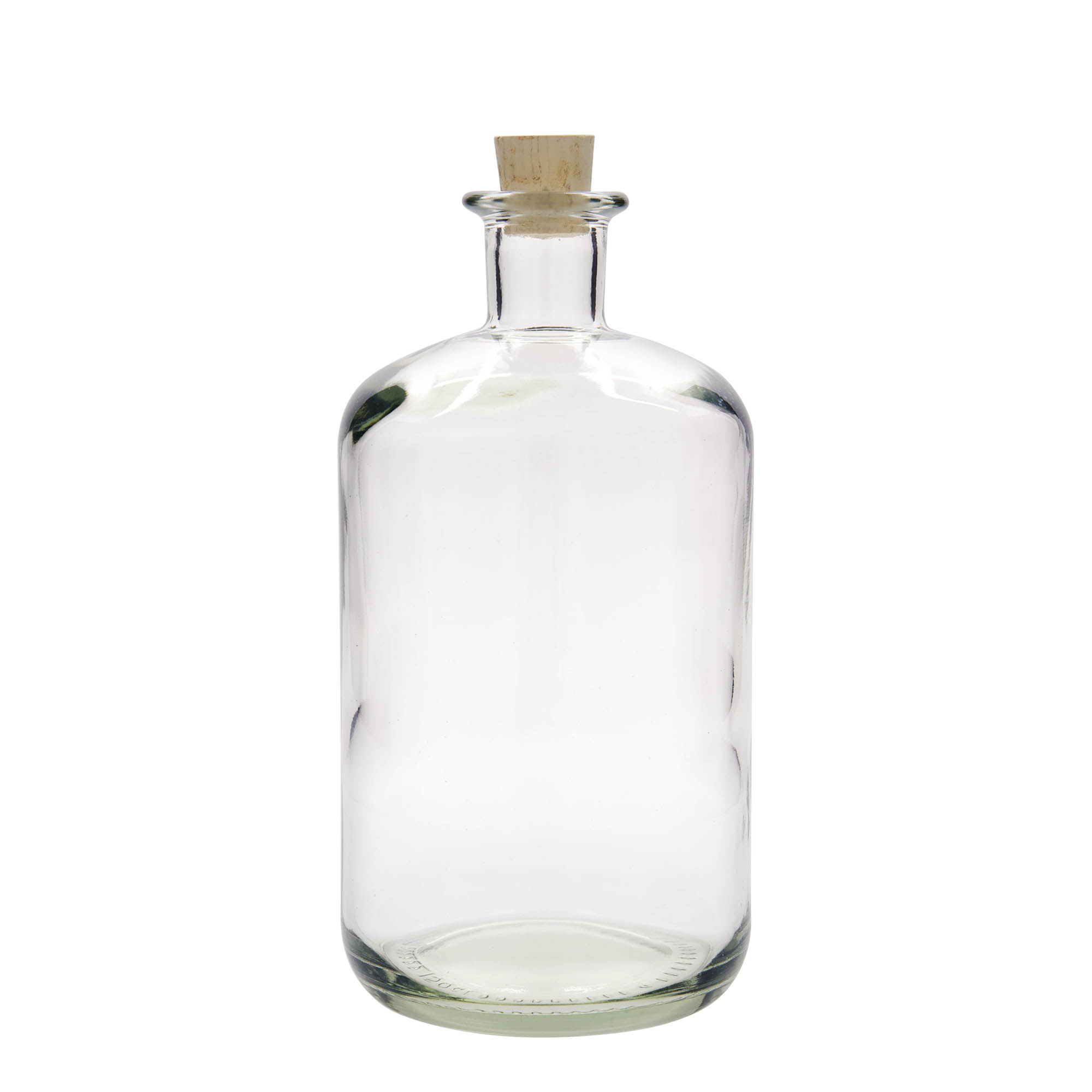 Sticlă de sticlă 1.500 ml farmacist, gura: dop de plută Sticlă de sticlă 1.500 ml farmacist, gura: dop de plută