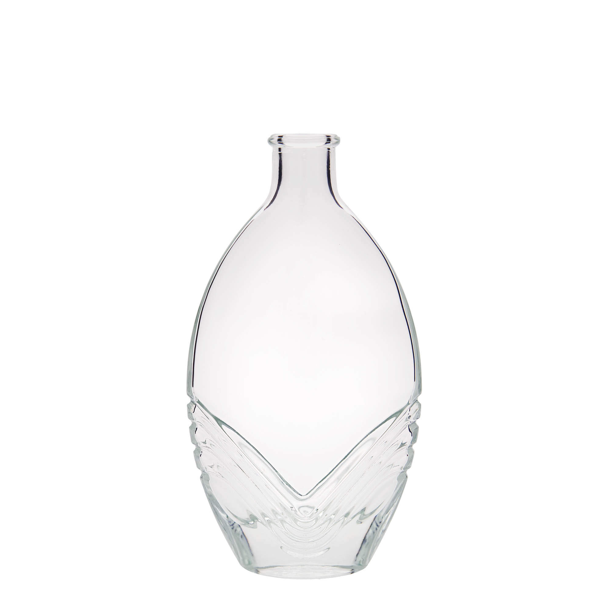 Sticlă de sticlă de 200 ml „Florence”, ovală, gura: dop de plută
