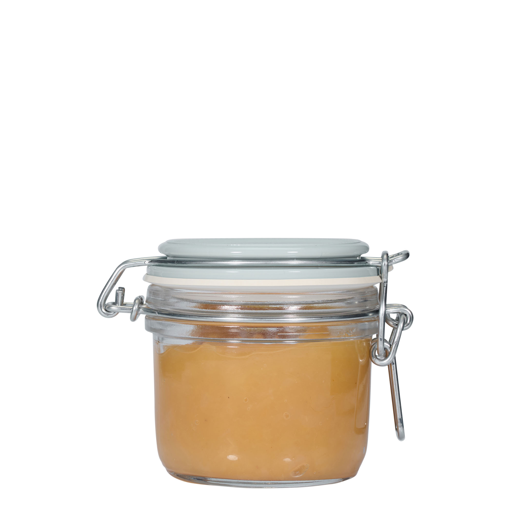 200 ml borcan cu clemă metalică „Fido”, albastru, gura: închidere cu clemă metalică