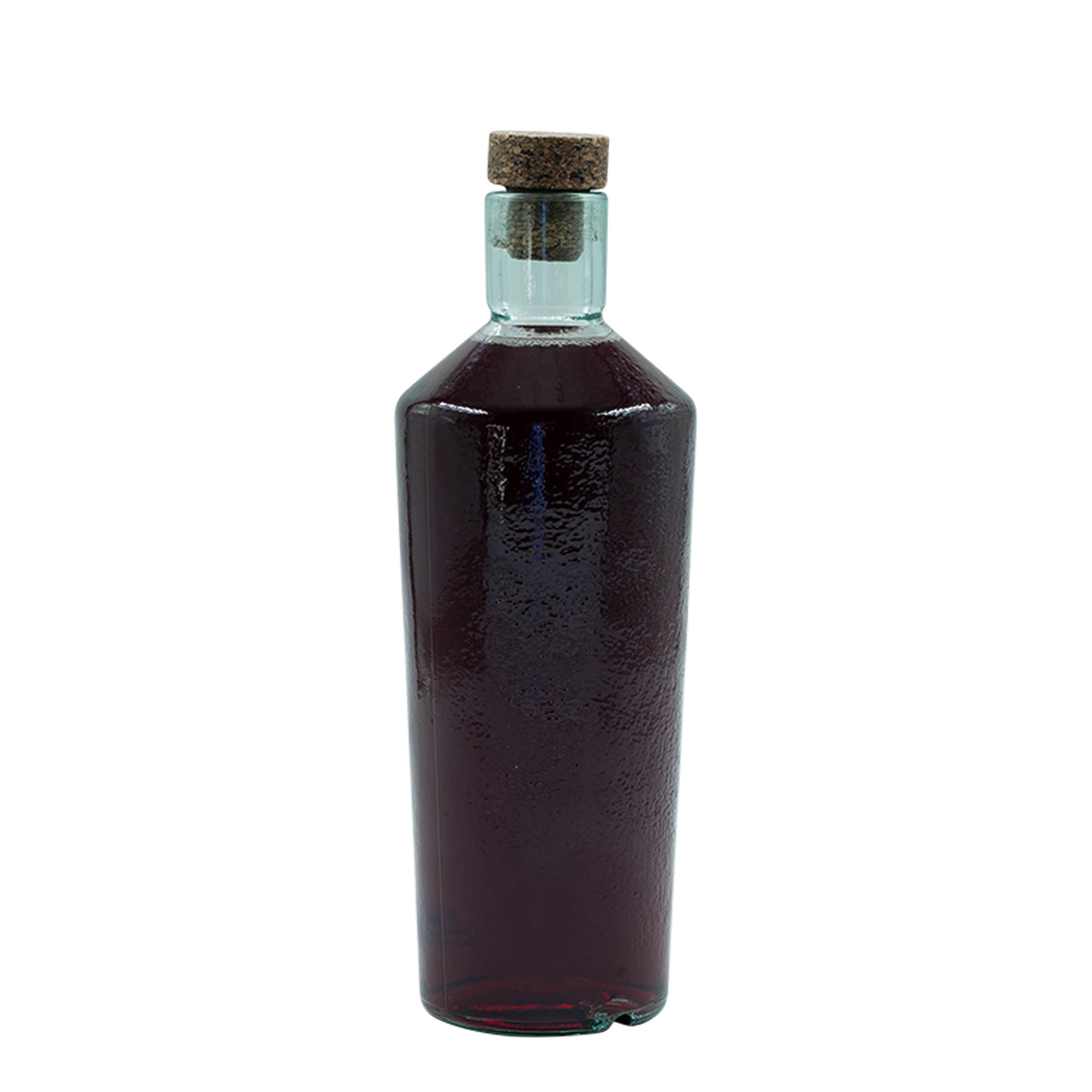 Sticlă din sticlă lucrată manual de 700 ml 'Primal', gura: dop de plută Sticlă din sticlă lucrată manual de 700 ml 'Primal', gura: dop de plută