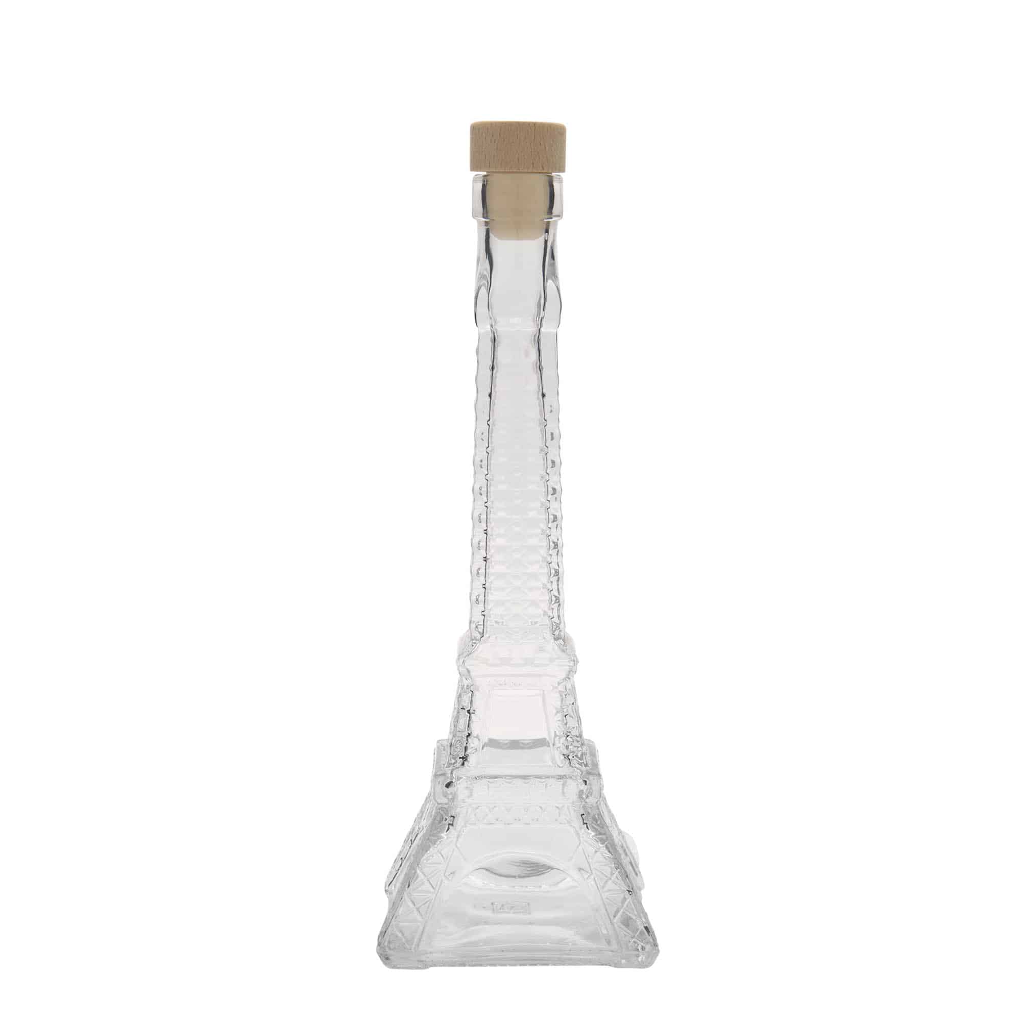 Sticlă de sticlă de 200 ml „Turnul Eiffel”, deschidere: dop de plută