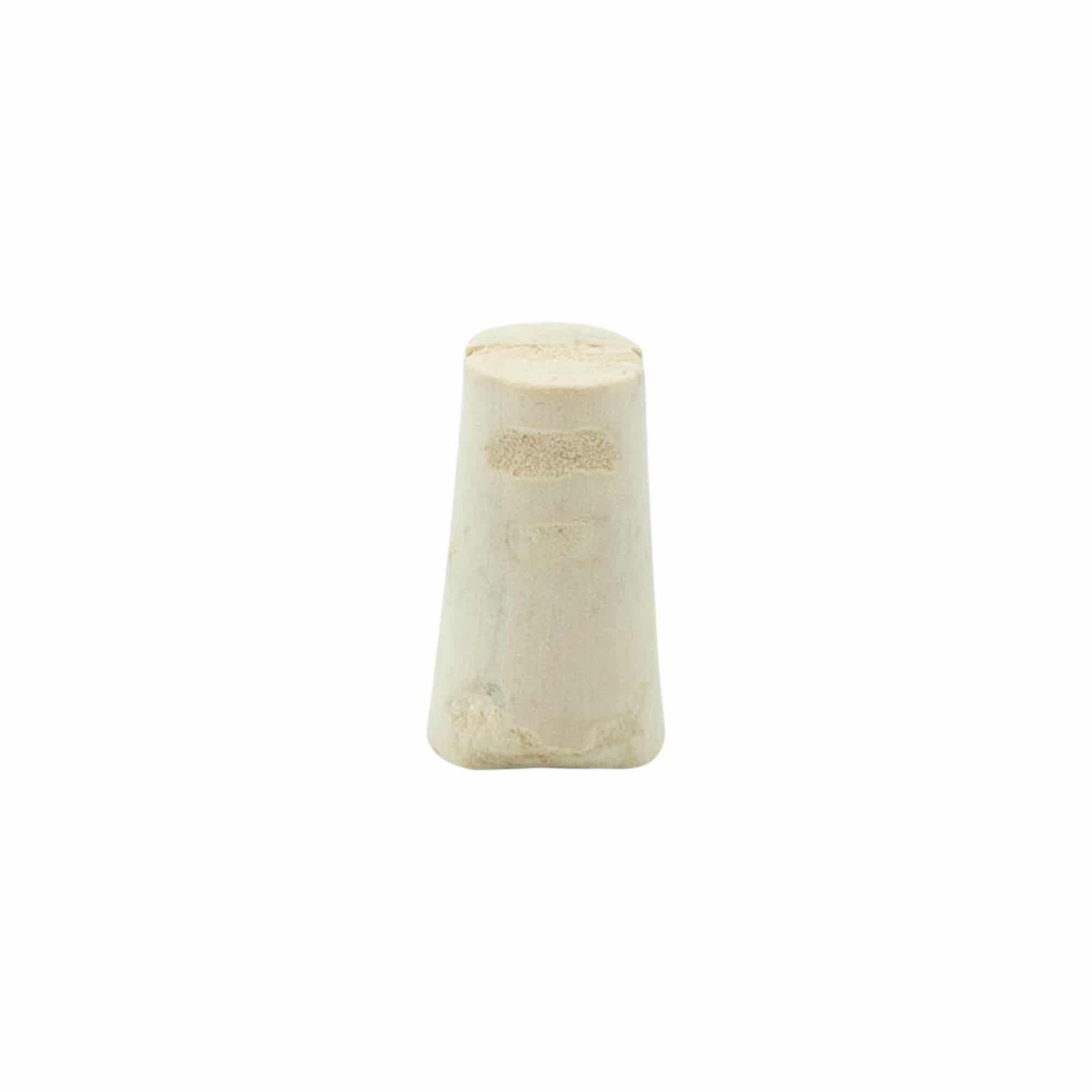 Dop conic 9-12 x 22, plută naturală, albăstrit, pentru gura sticlei: plută