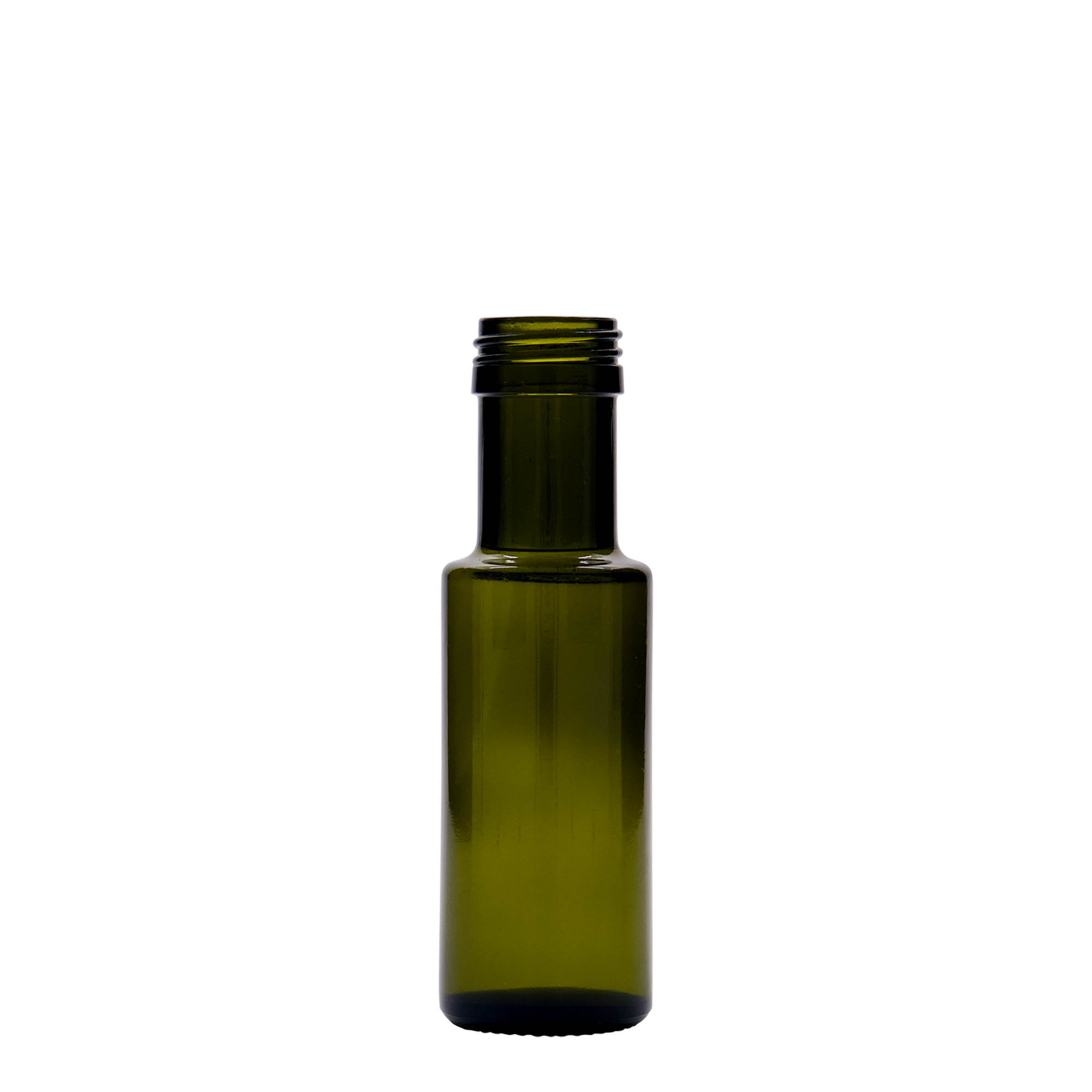 Sticlă de sticlă de 100 ml „Dorica”, verde antic, gât: PP 31,5 Sticlă de sticlă de 100 ml „Dorica”, verde antic, gât: PP 31,5
