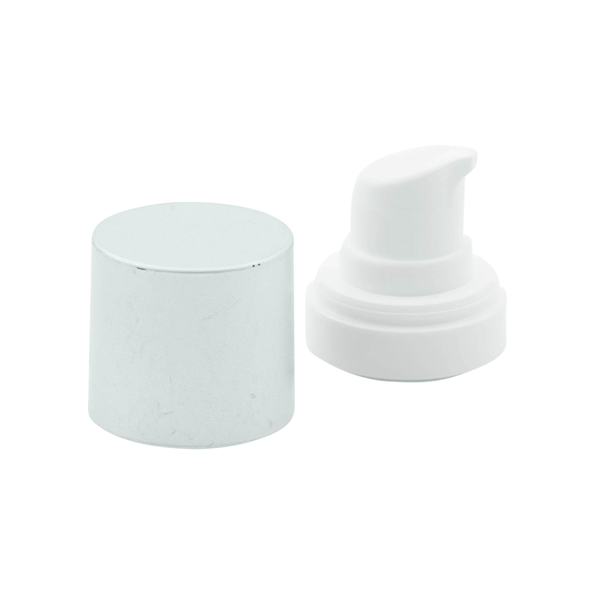 Cap de pompă distribuitor airless „Micro”, plastic PP, argintiu Cap de pompă distribuitor airless „Micro”, plastic PP, argintiu