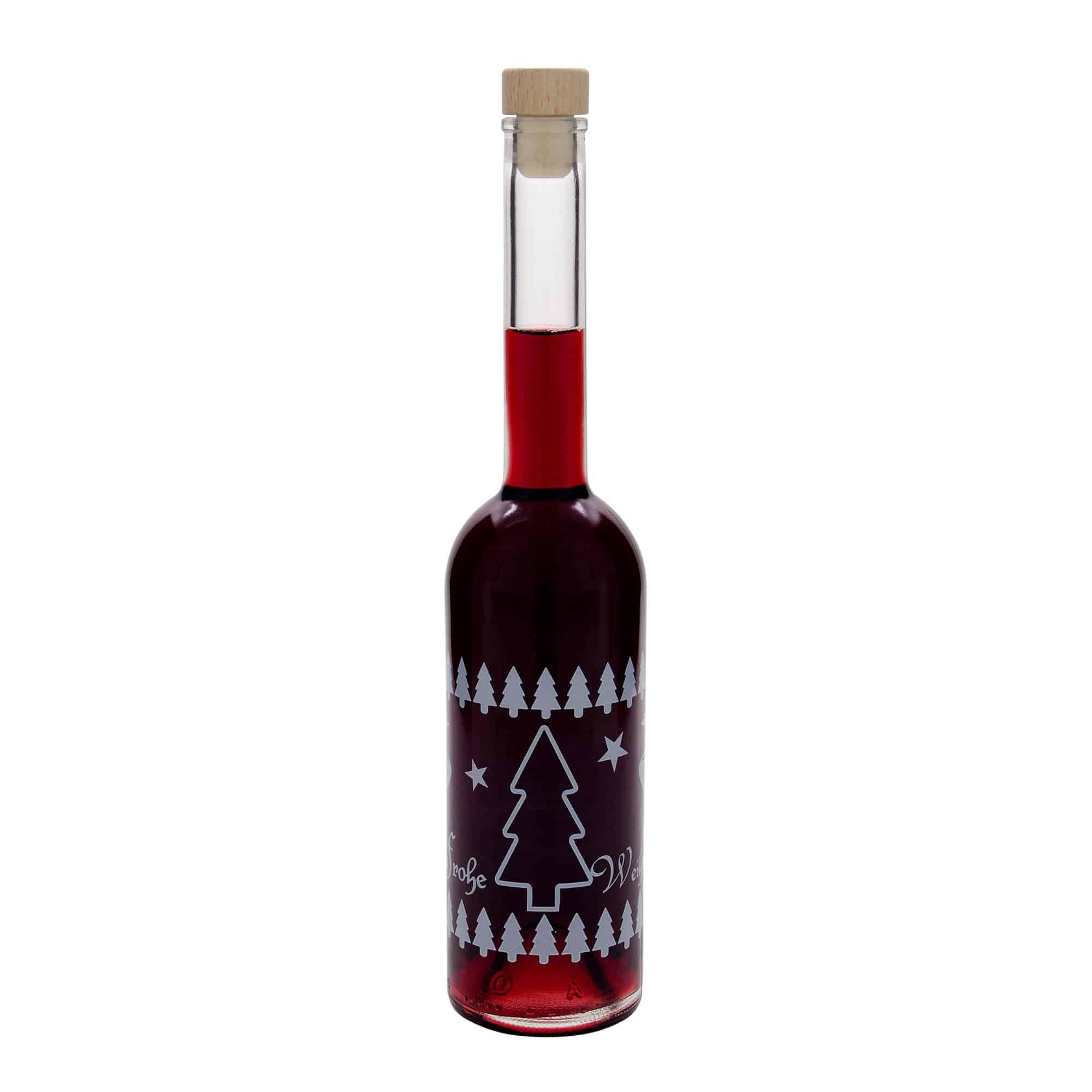 Sticlă de sticlă de 500 ml „Opera”, motiv: Crăciun clasic, deschidere: dop