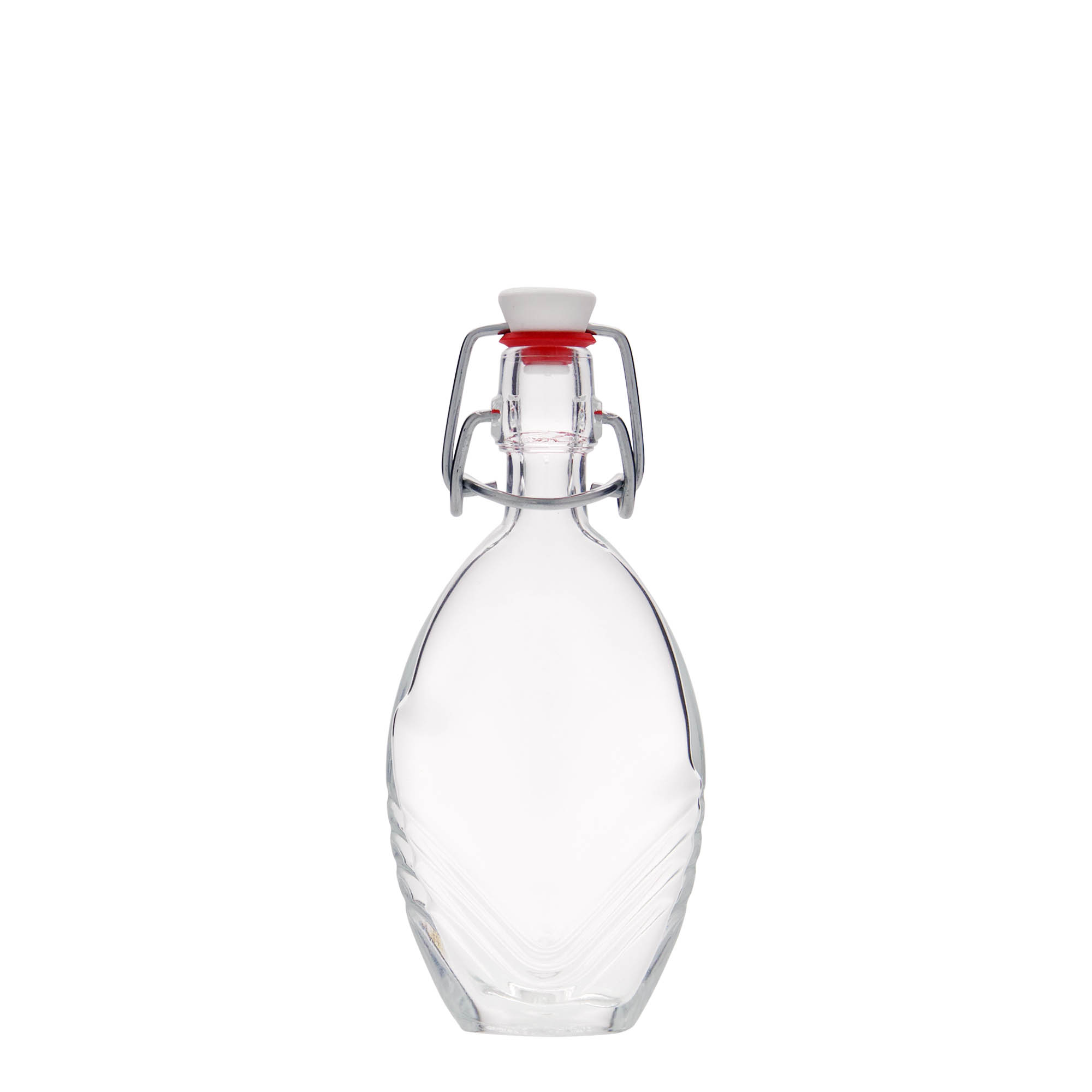 Sticlă de sticlă de 40 ml „Florence”, ovală, deschidere: închidere cu clemă