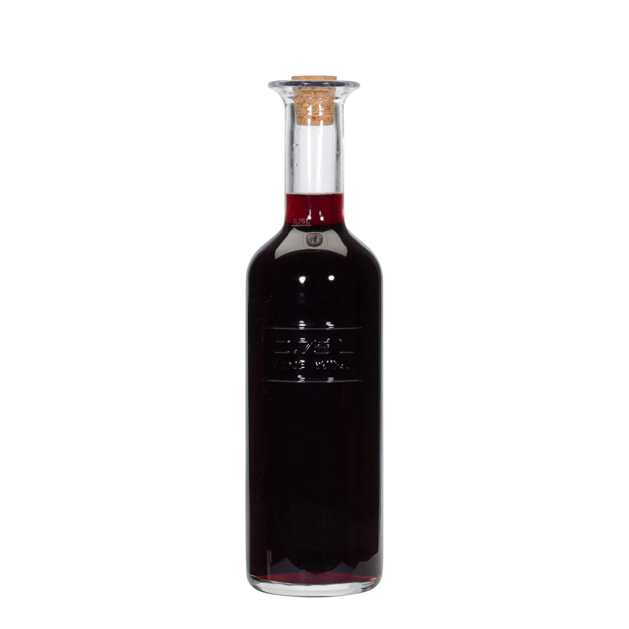 Sticlă de sticlă de 750 ml „Optima Fine Wine”, gura: dop