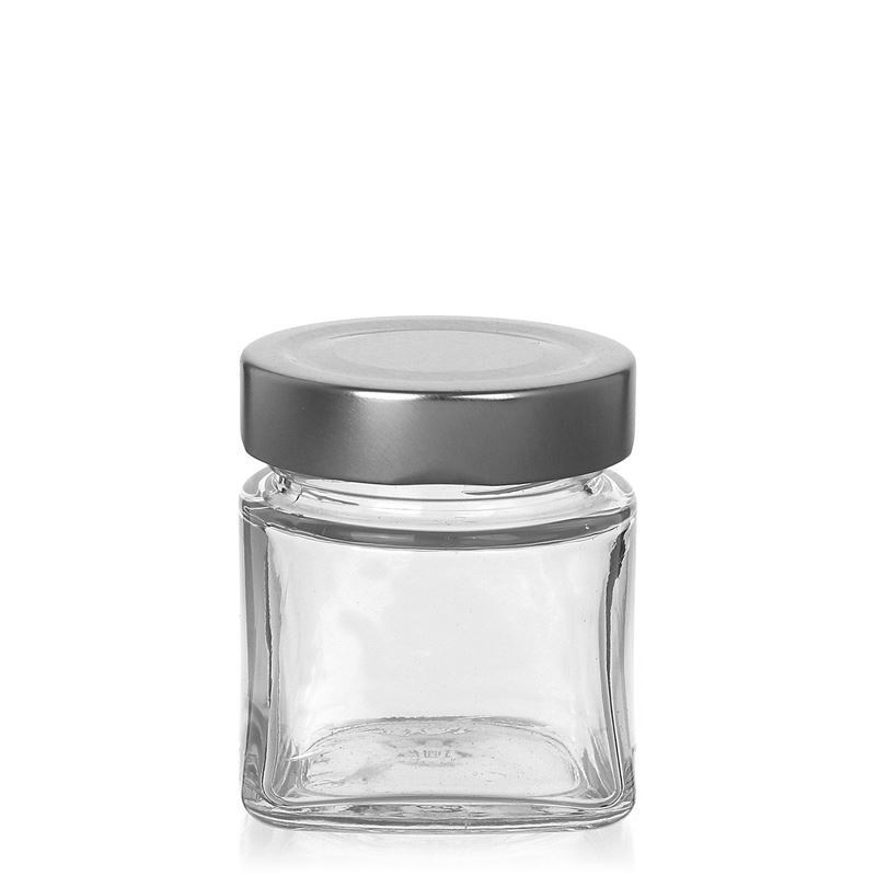 106 ml borcan pătrat 'Luxor', gura: Deep-Twist-Off (DTO 58) 106 ml borcan pătrat 'Luxor', gura: Deep-Twist-Off (DTO 58)