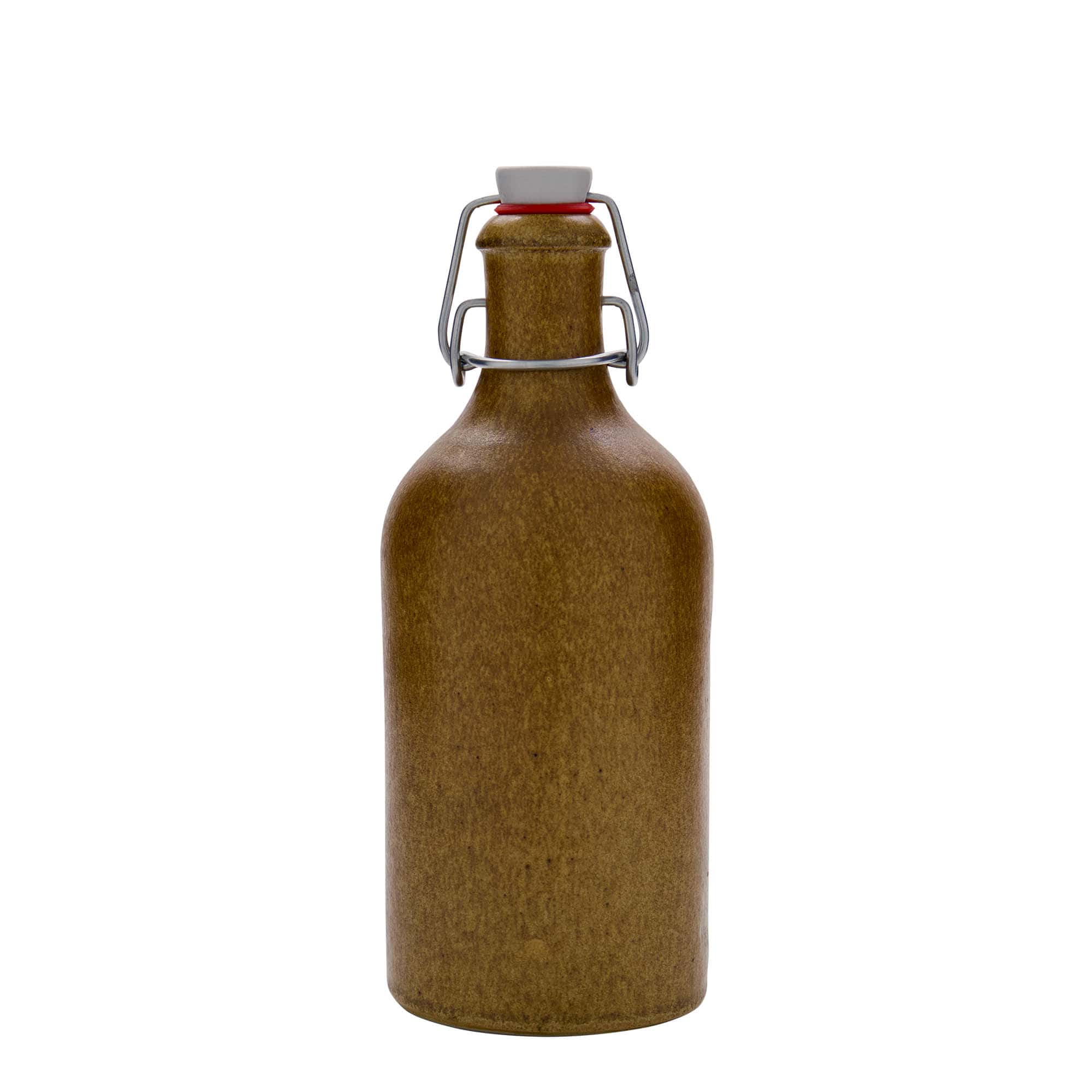 500 ml ulcior de ceramică, gresie, maro-cristal, gura: închidere cu clemă 500 ml ulcior de ceramică, gresie, maro-cristal, gura: închidere cu clemă