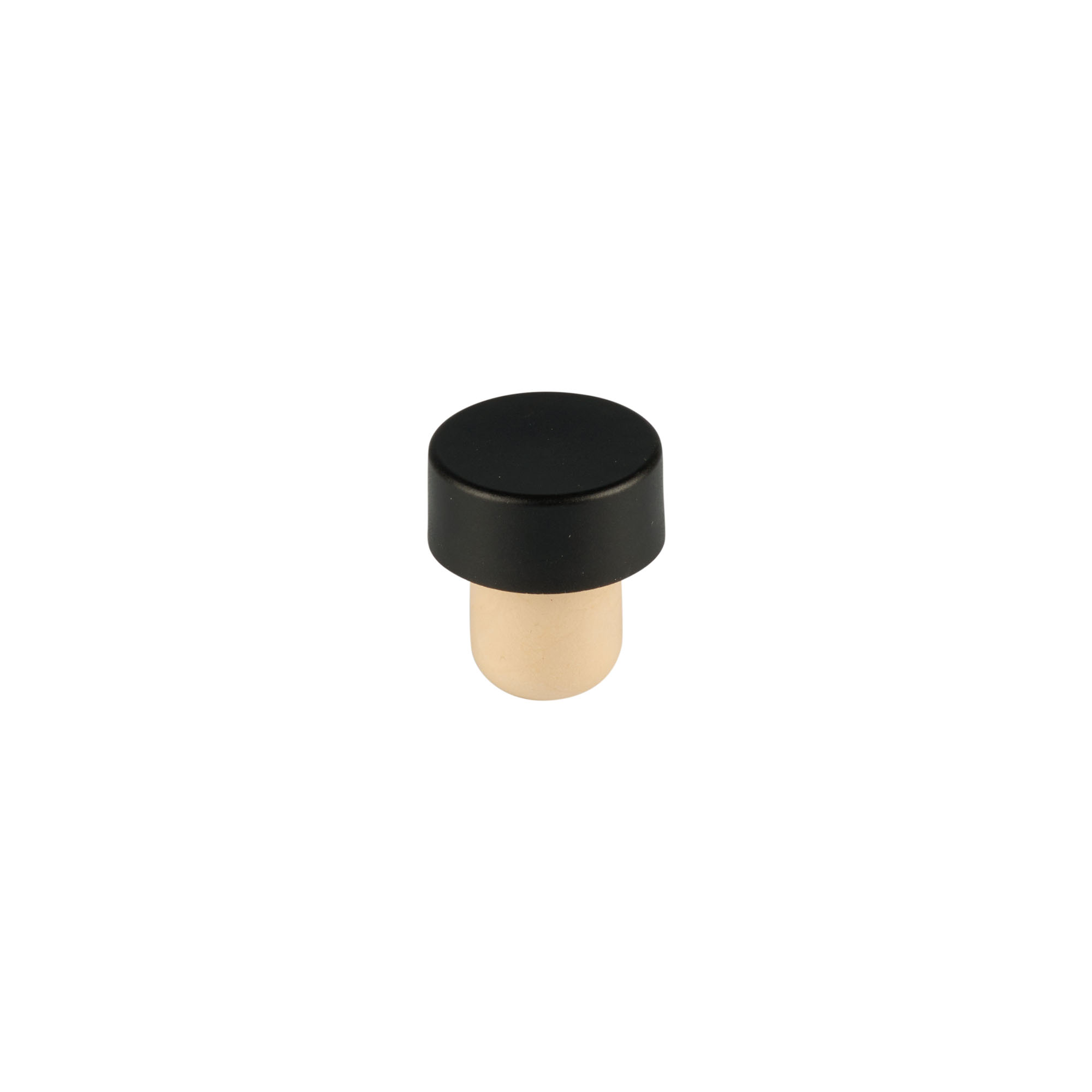 Dop cu mâner 11 mm, lemn, negru, pentru gură: dop de plută