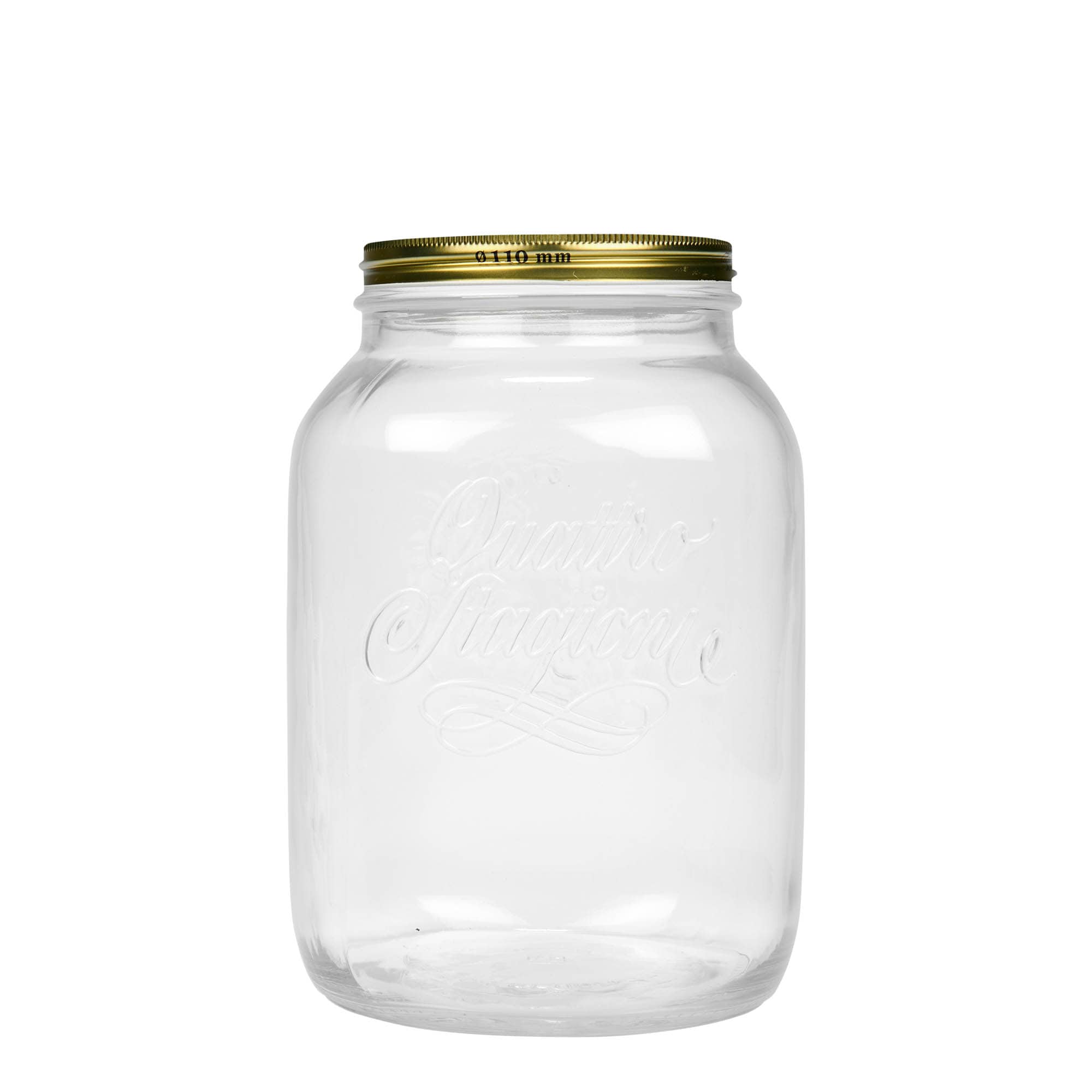 3.000 ml sticlă „Quattro Stagioni”, gura: capac cu filet