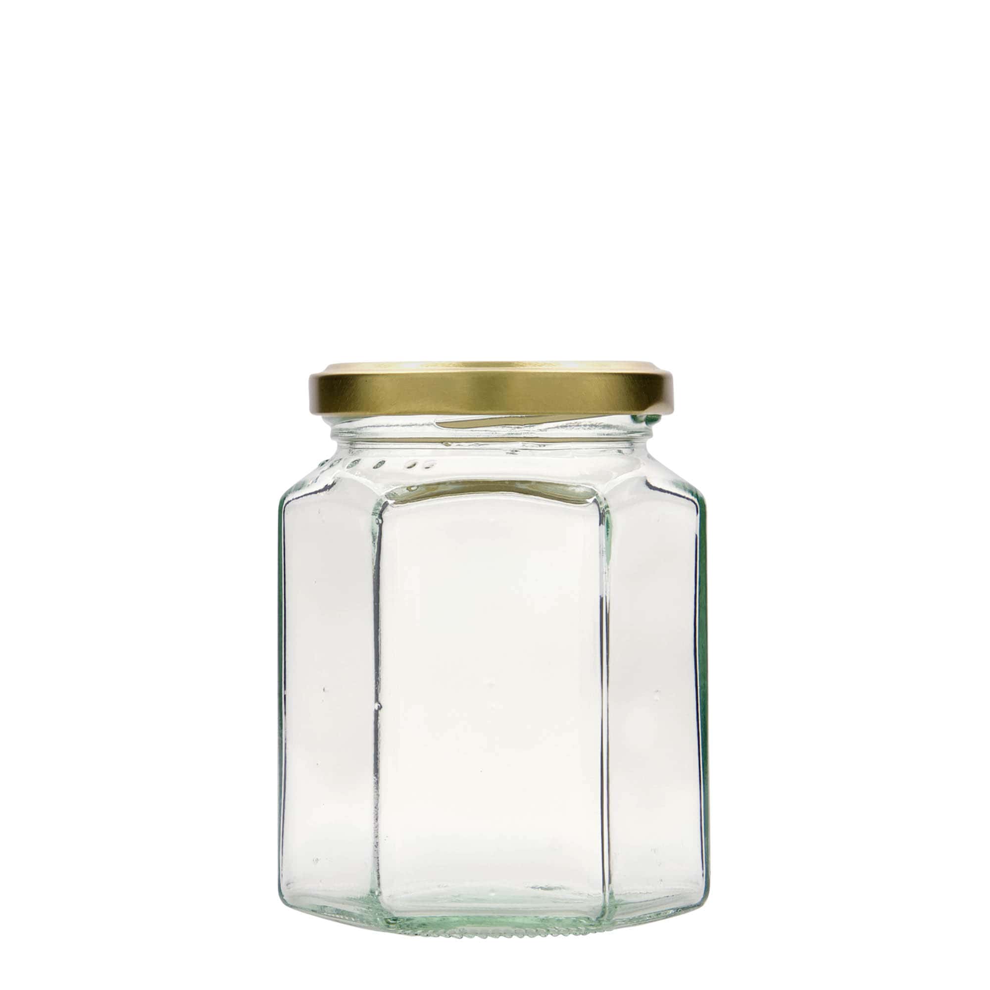 288 ml borcan hexagonal, gura: Twist-Off (TO 63)