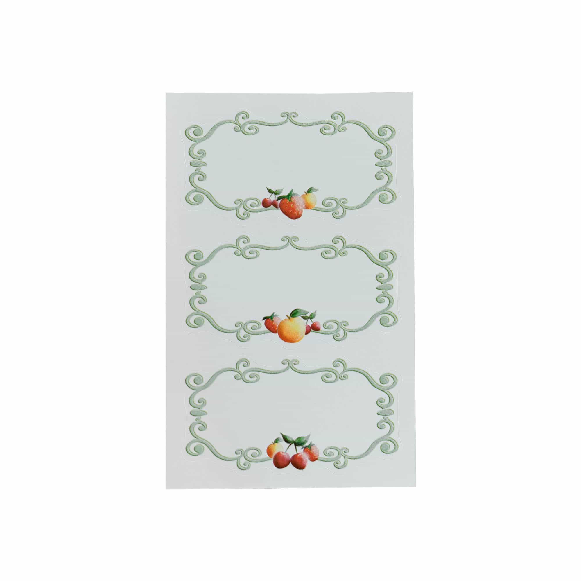 Zweckform etichete „Rame fructe”, dreptunghiulare, hârtie, multicolor