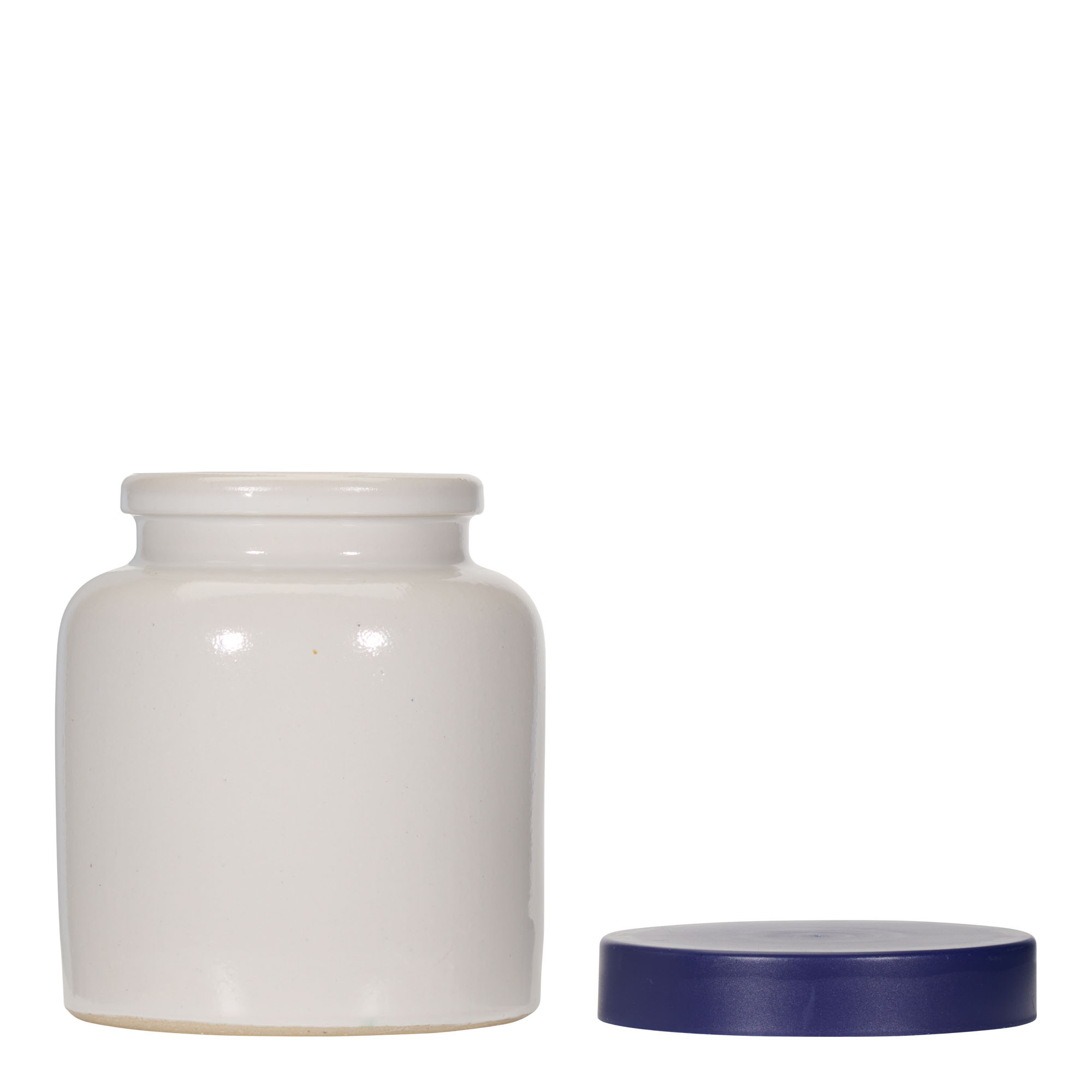 270 ml vas din ceramică Steinzeug, alb, gură: capac cu margine peste 270 ml vas din ceramică Steinzeug, alb, gură: capac cu margine peste
