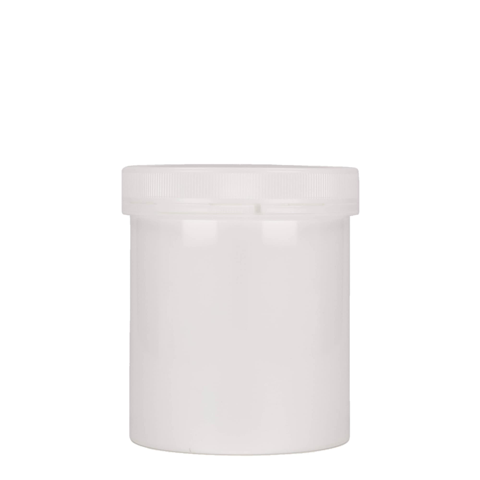 Cutie din plastic de 500 ml „Securilock”, PP, alb, gura: capac cu filet
