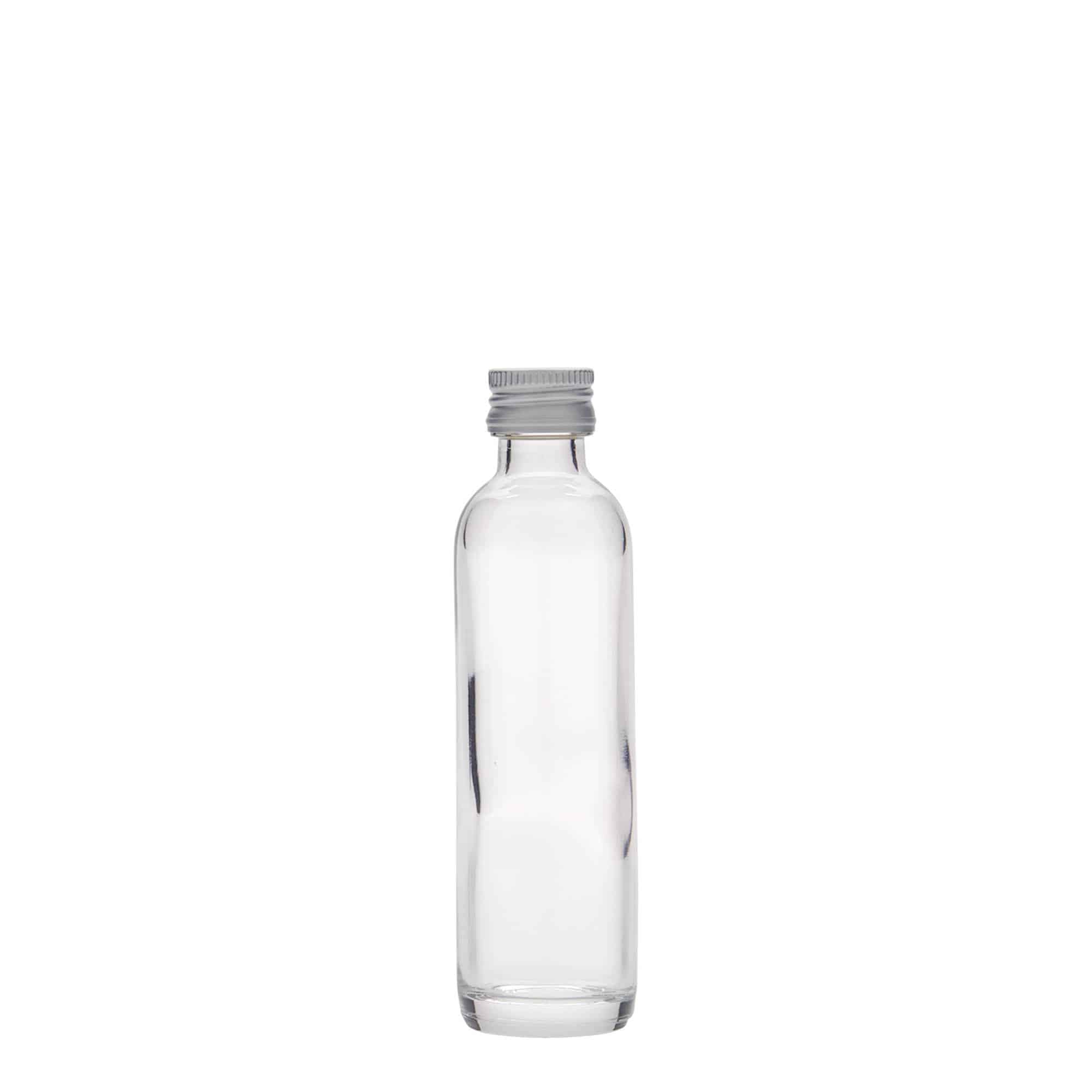 40 ml sticlă tip krug, sticlă, gură: PP 18