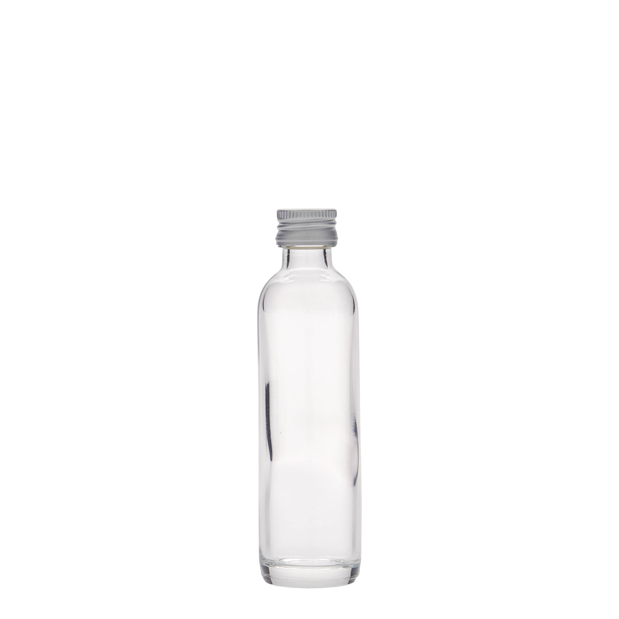 40 ml sticlă tip krug, sticlă, gură: PP 18