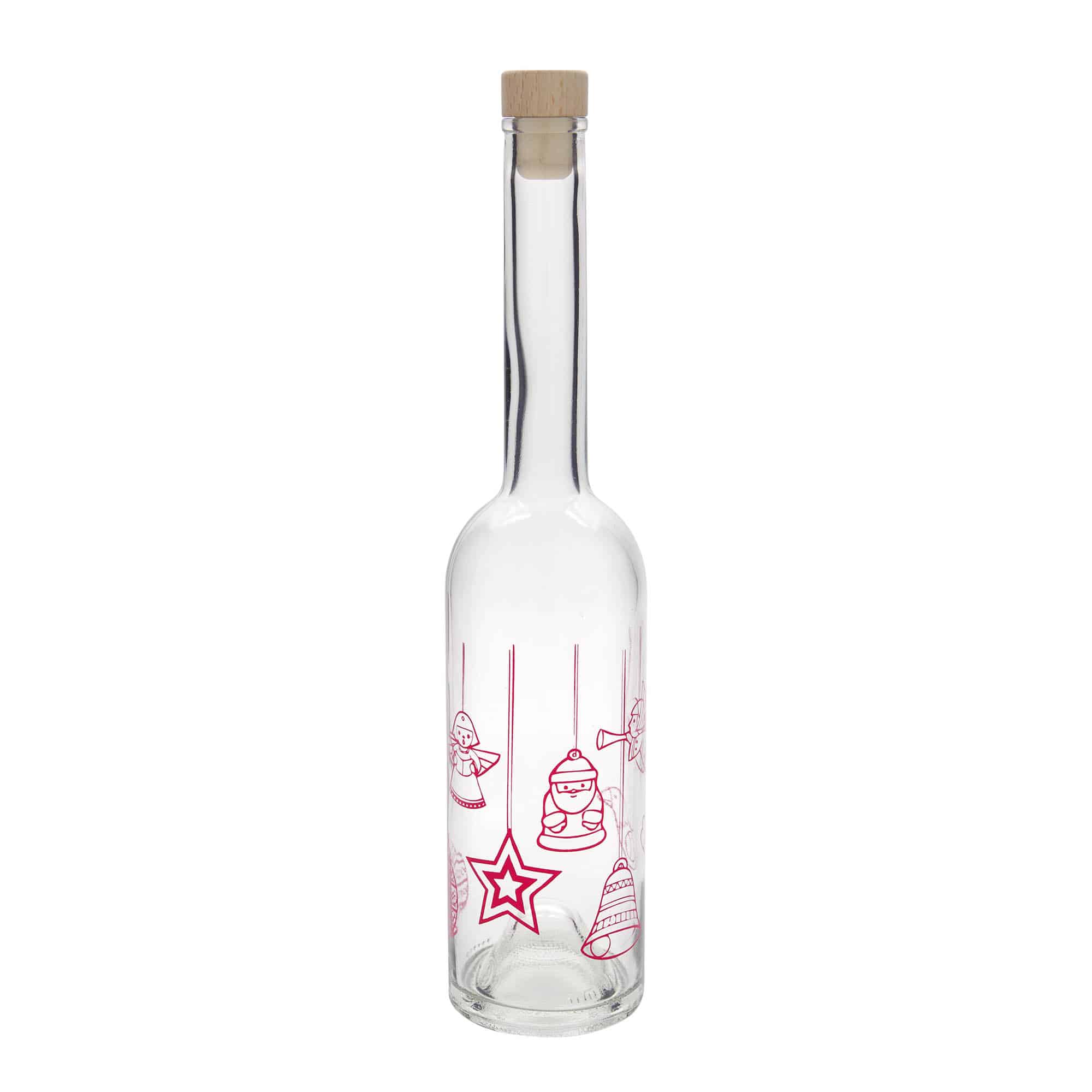 Sticlă de sticlă de 500 ml „Opera”, motiv: stele, gura: dop