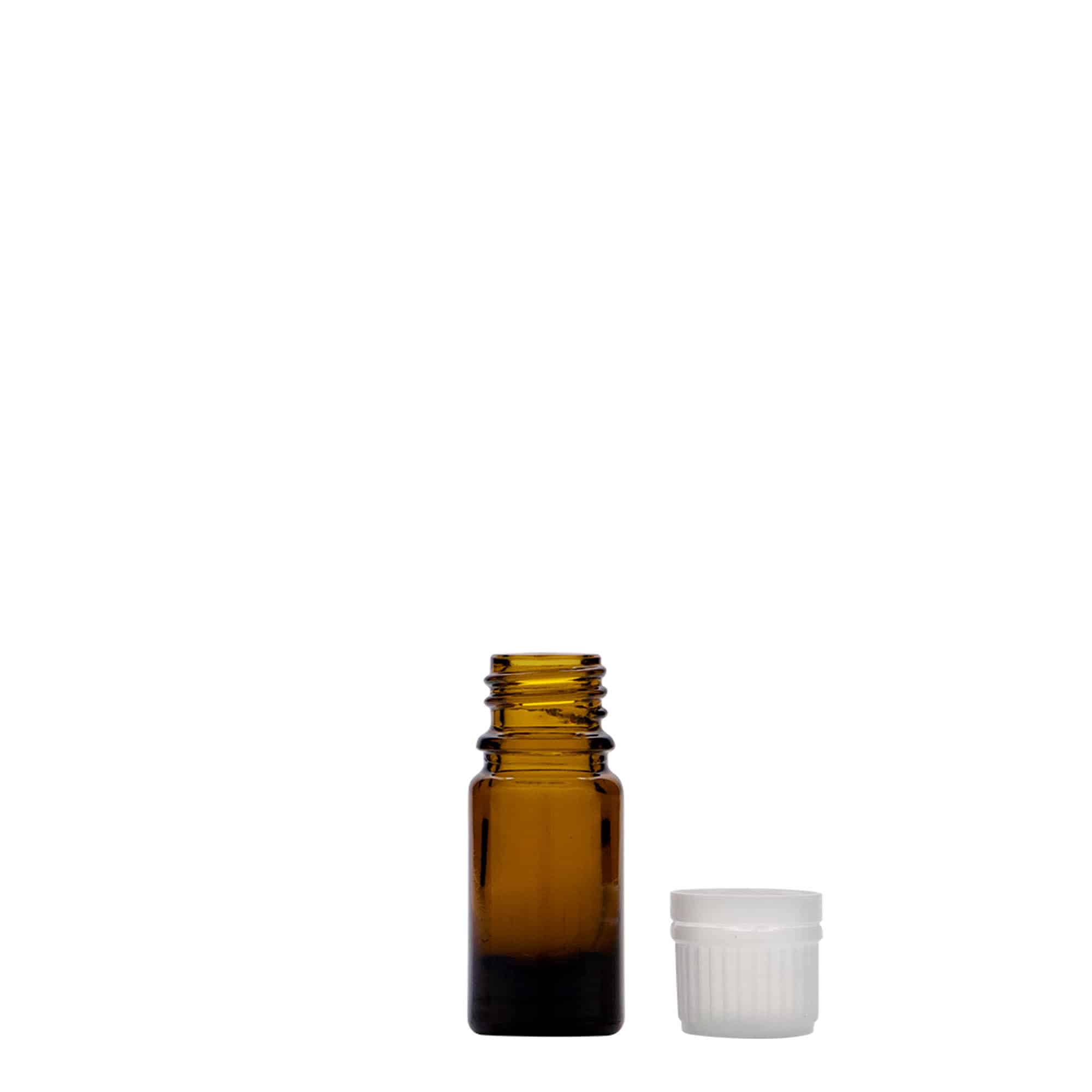 5 ml flacon medical, sticlă, maro, gura: DIN 18