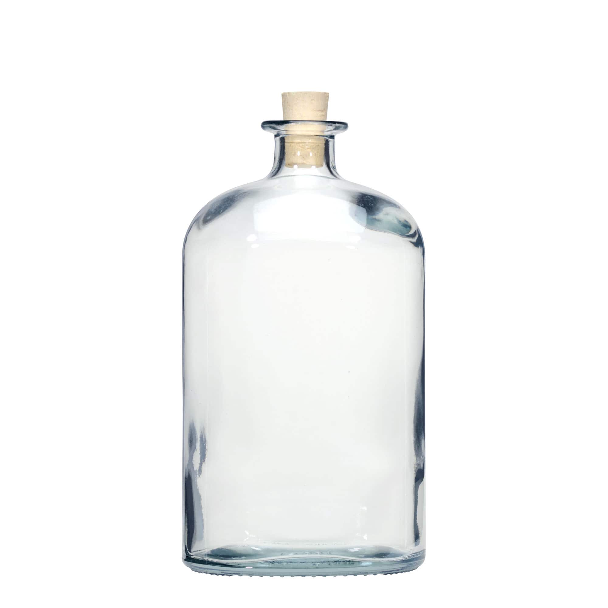 Sticlă de sticlă de 1.000 ml „Dundee”, ovală, gura: dop de plută