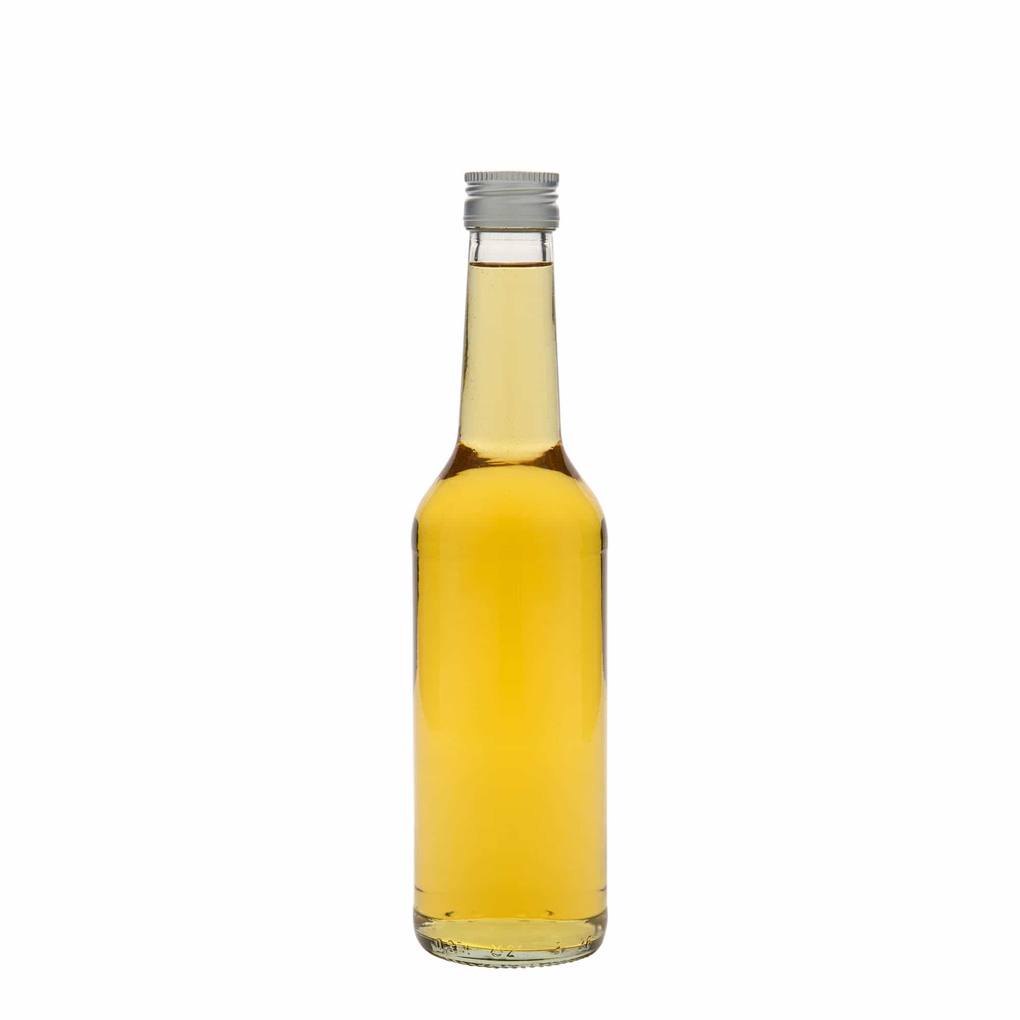 Sticlă de sticlă de 350 ml, gât drept, gură: PP 28