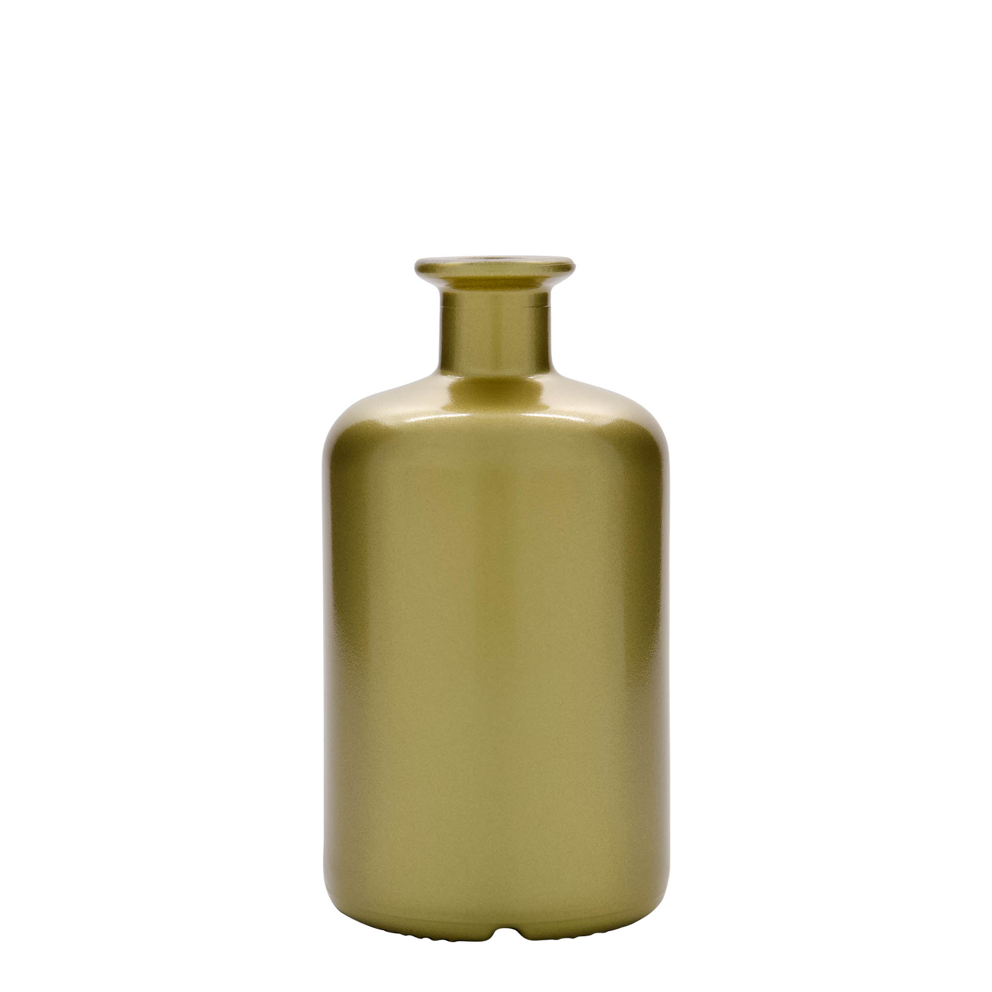 Sticlă de 500 ml pentru farmacie, aurie, gura: dop de plută Sticlă de 500 ml pentru farmacie, aurie, gura: dop de plută