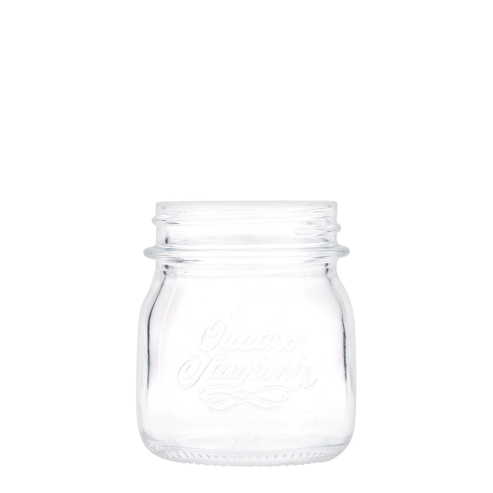 250 ml sticlă „Quattro Stagioni”, gură: capac cu filet 250 ml sticlă „Quattro Stagioni”, gură: capac cu filet