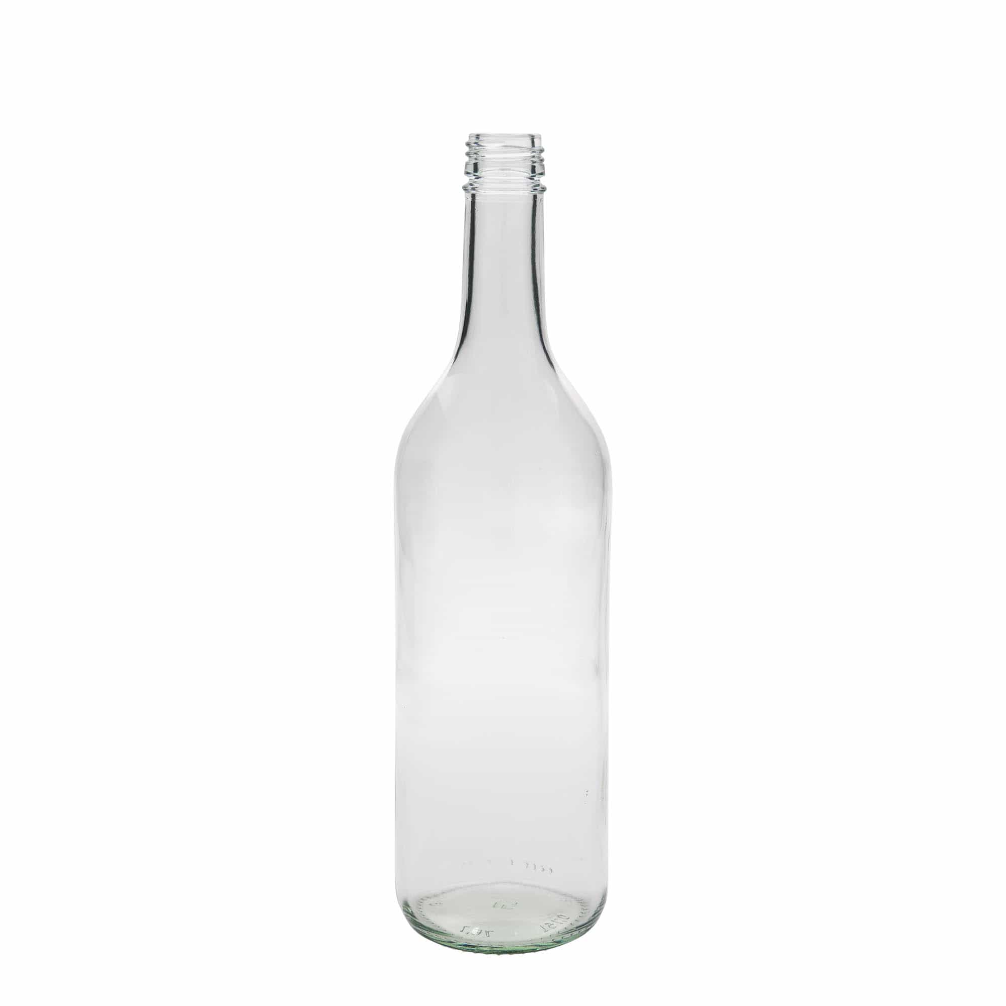 Sticlă de sticlă de 750 ml „Bordeaux”, gura: PP 28