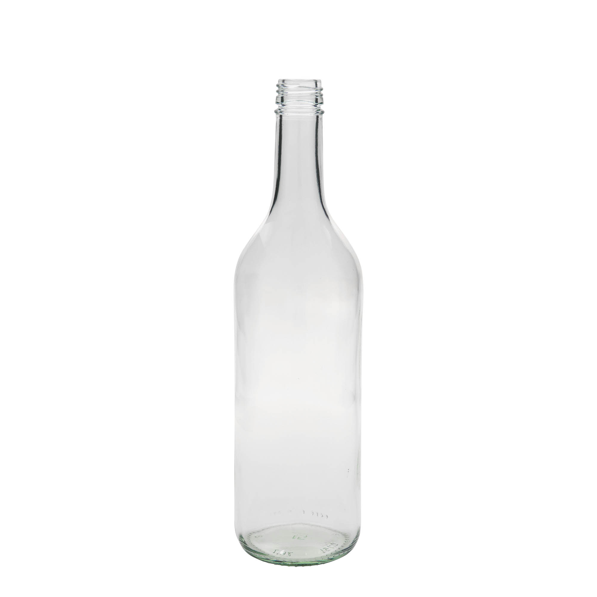 Sticlă de sticlă de 750 ml „Bordeaux”, gura: PP 28 Sticlă de sticlă de 750 ml „Bordeaux”, gura: PP 28