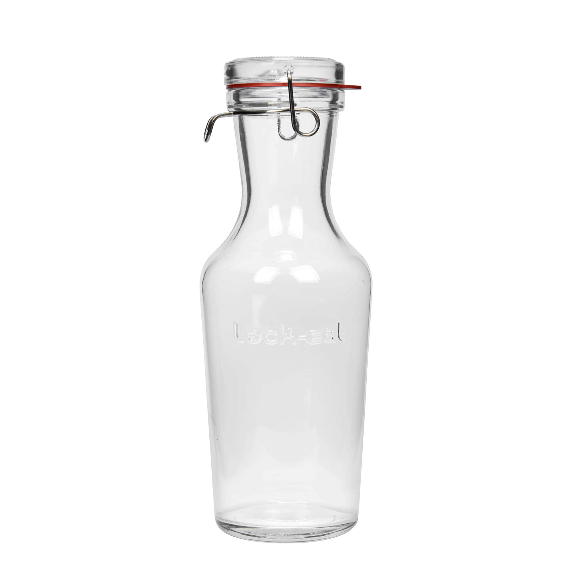 1.000 ml carafă de sticlă 'Lock-Eat', gură: închidere cu clemă metalică