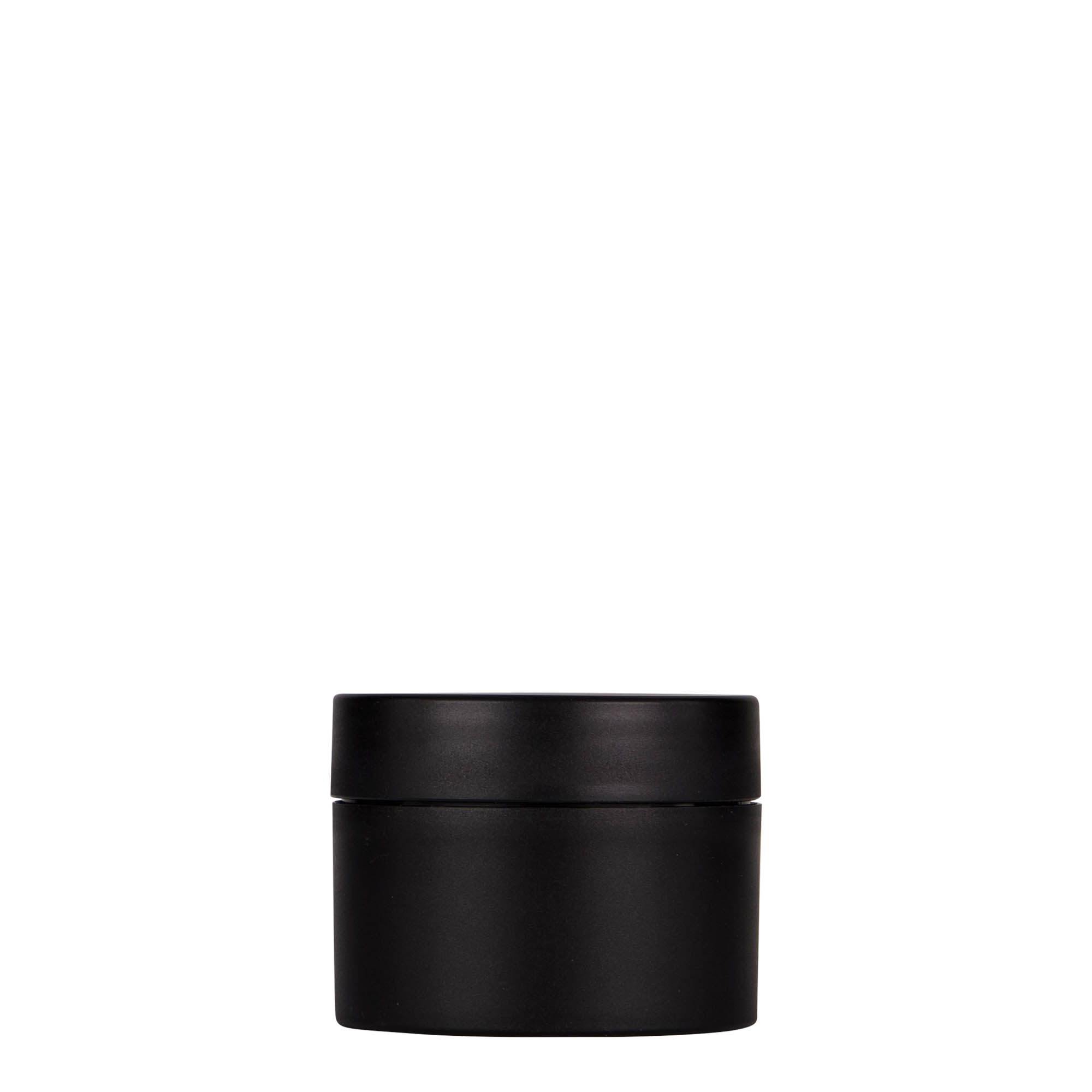 50 ml cutie din plastic „Antonella”, PP, negru, gură: capac cu filet 50 ml cutie din plastic „Antonella”, PP, negru, gură: capac cu filet