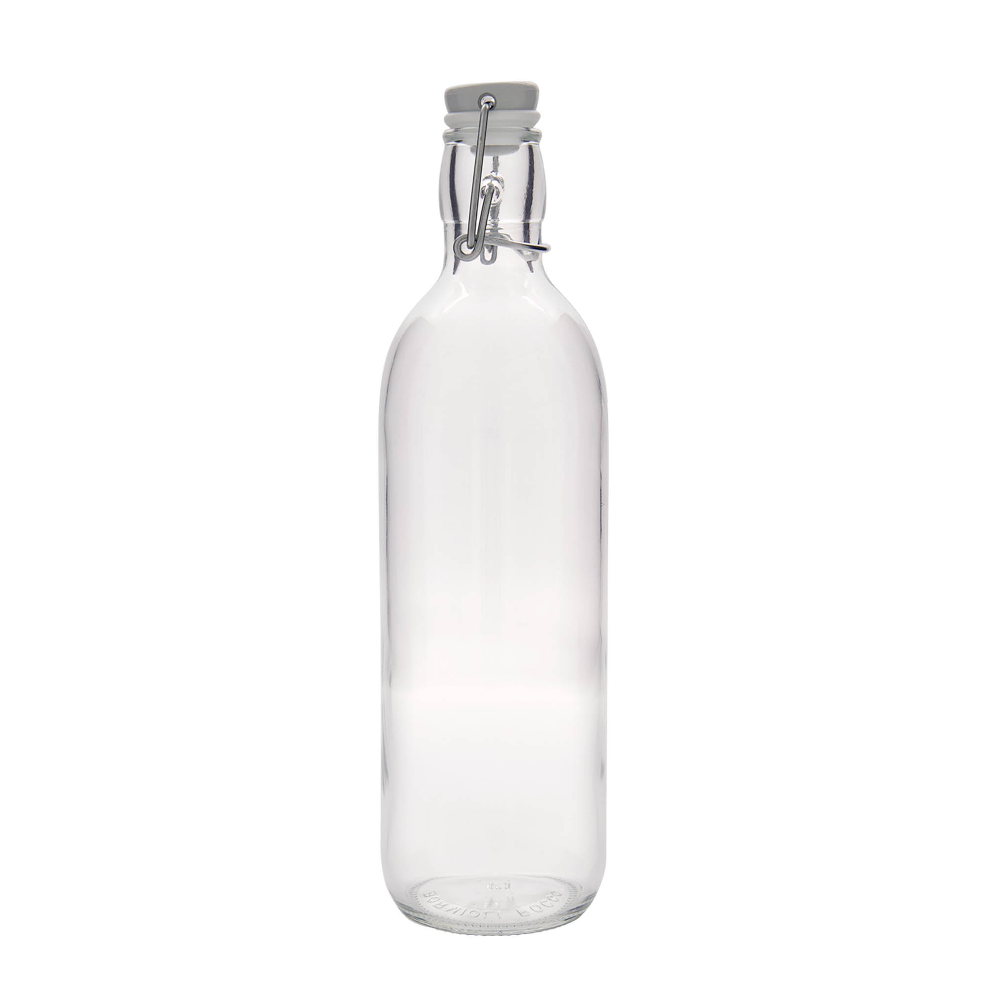 Sticlă de sticlă de 1.000 ml „Emilia”, gura: închidere cu clemă Sticlă de sticlă de 1.000 ml „Emilia”, gura: închidere cu clemă