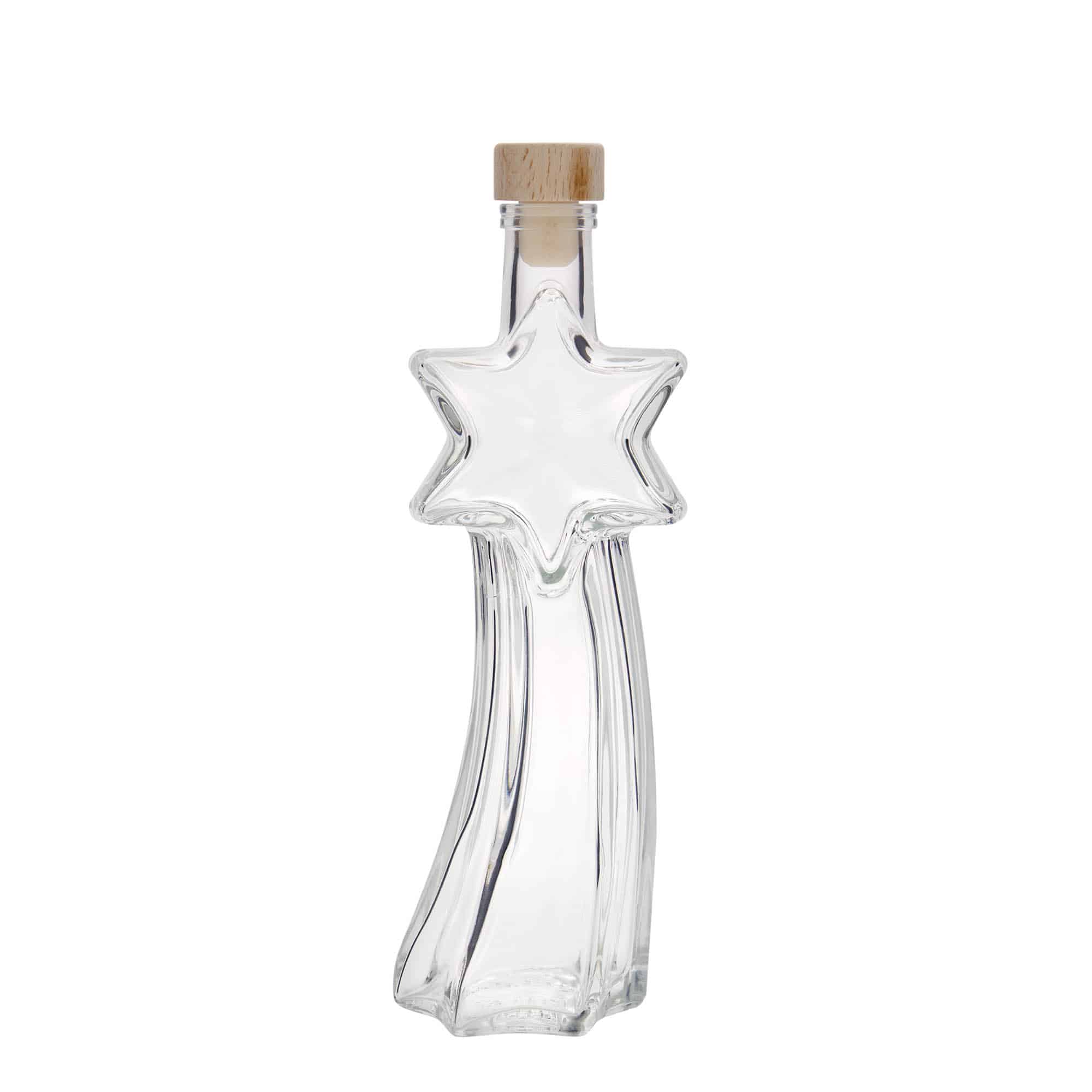 Sticlă de sticlă de 200 ml „Stea căzătoare”, gura: plută